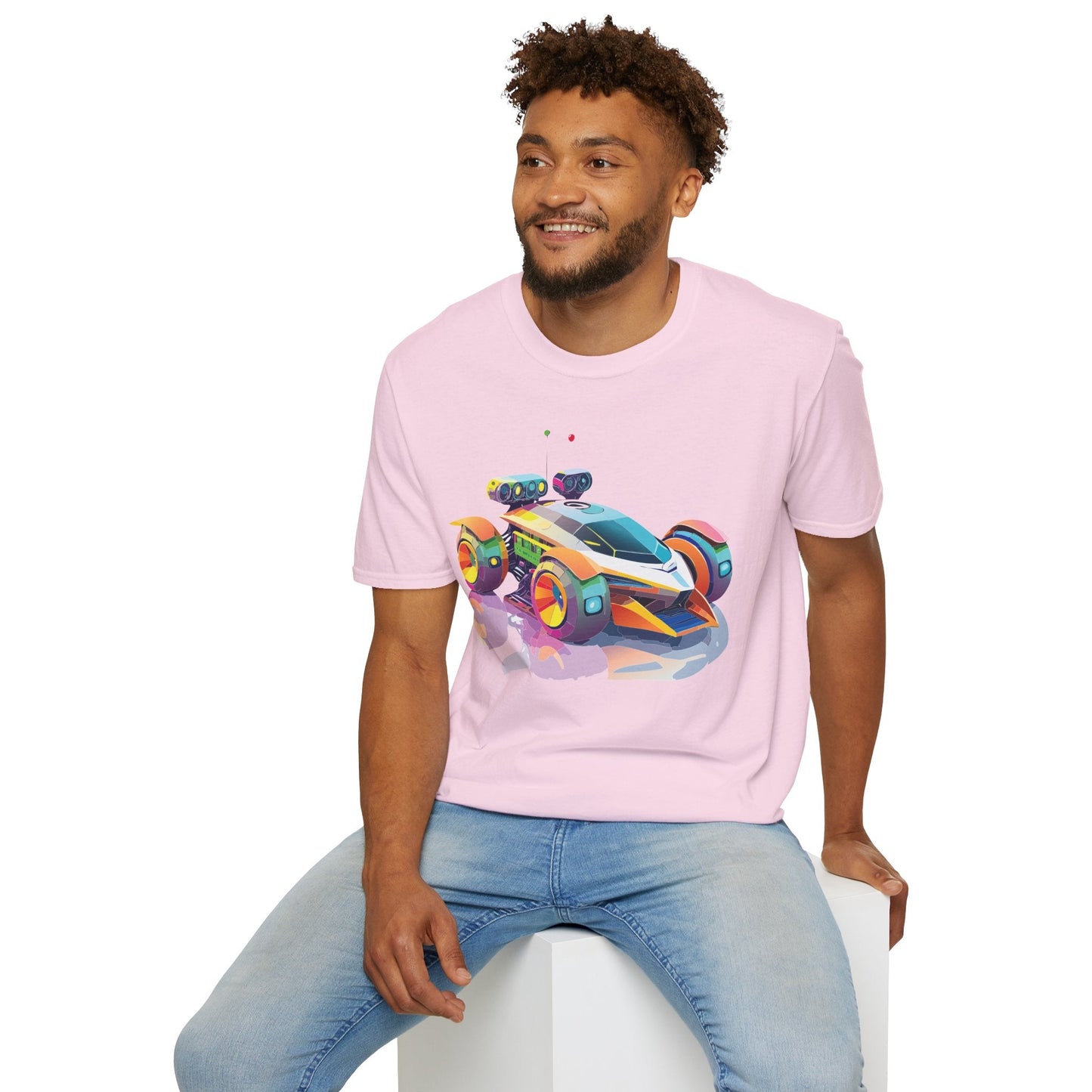 Car T Shirt Unisex Softstyle Tee With Cars Art Design Hot Wheels Edition Premium Cotton