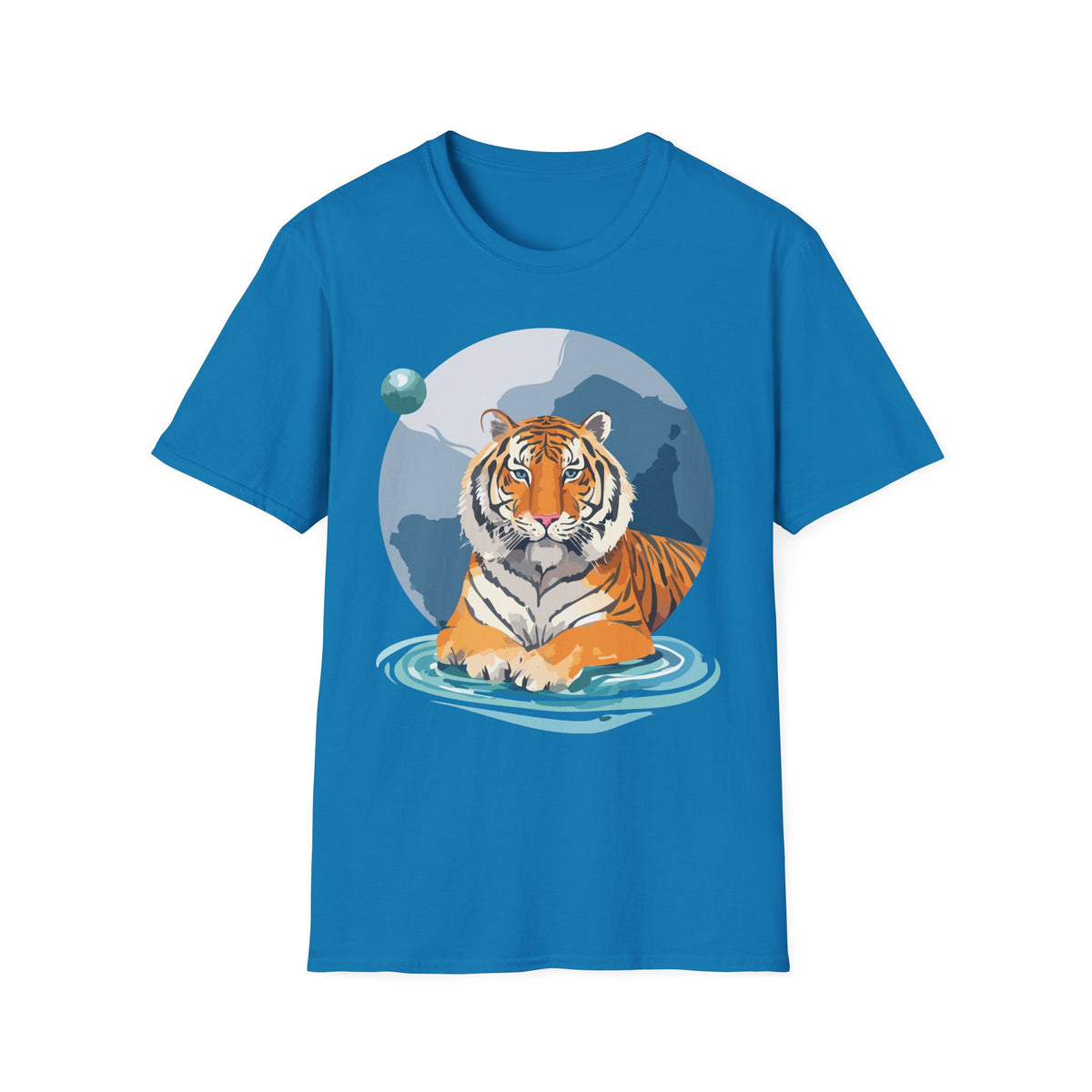 Majestic Tiger Illustration T-Shirt | Tiger Graphic Tee