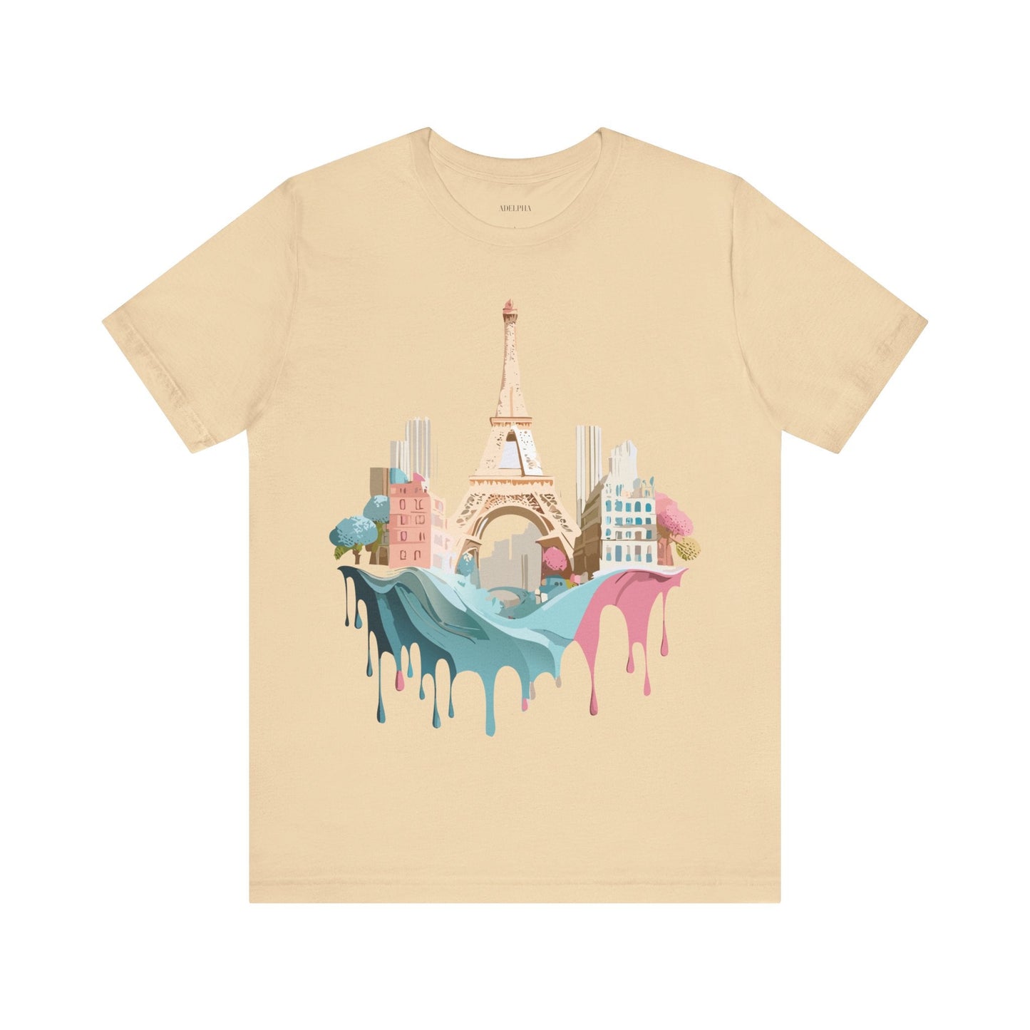 Paris Tourist Shirt Unisex Graphic Tee With Vintage Inspired Artwork Adelpha Art Design