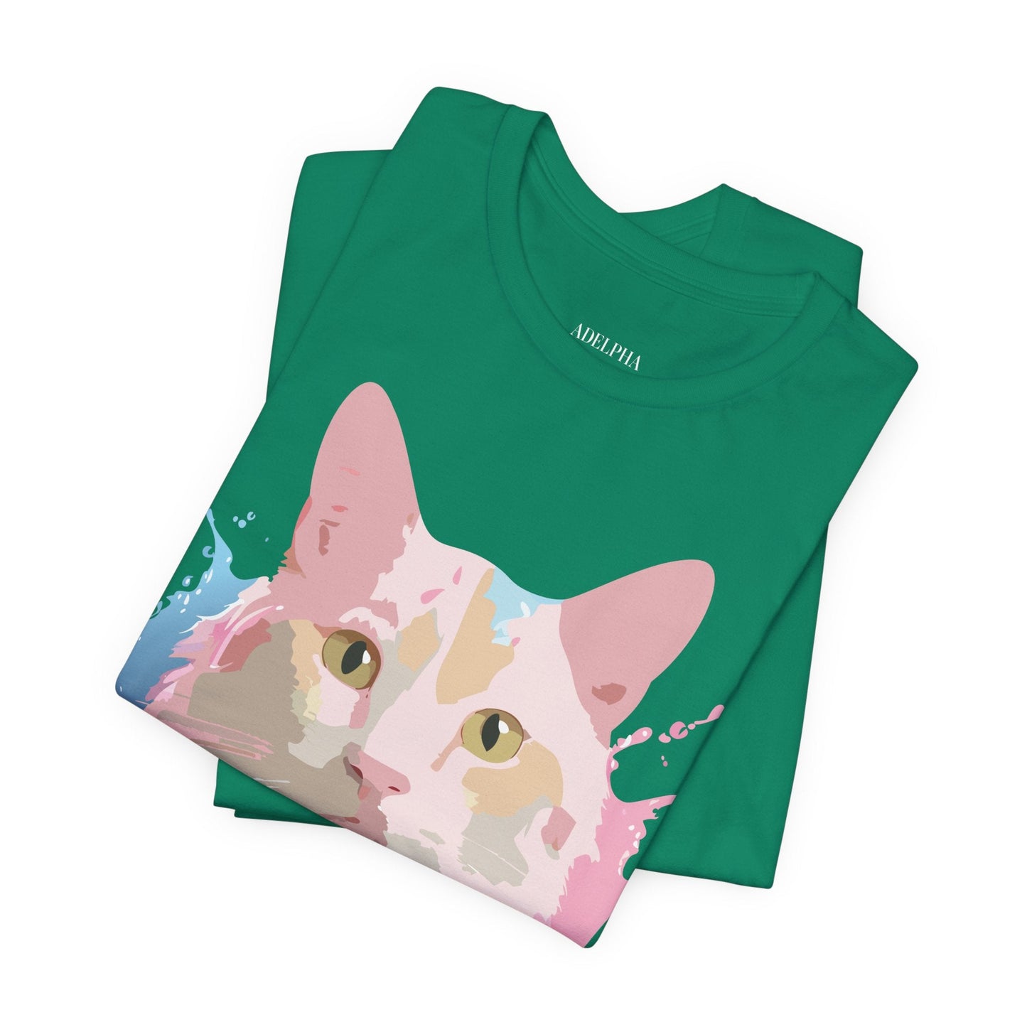 Cat Graphic Tee Unisex Shirt With Vintage Artwork From Adelpha