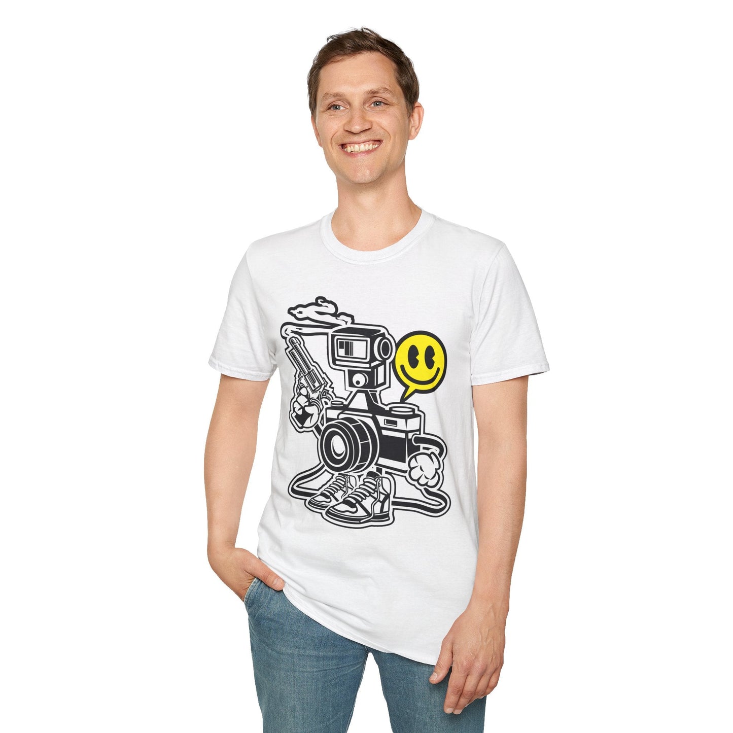 Cartoon T Shirt Animation Graphic Tee Unisex Funny Tee Shirt Gildan Softstyle 64000