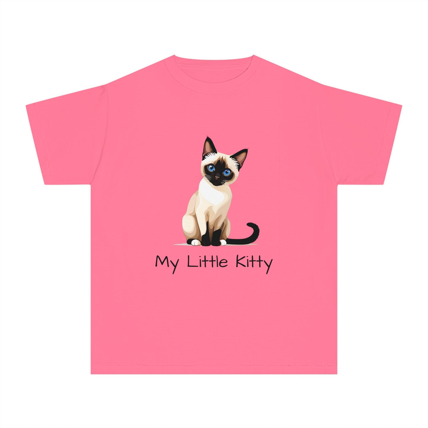 Youth Tee Shirt with Little Kitty