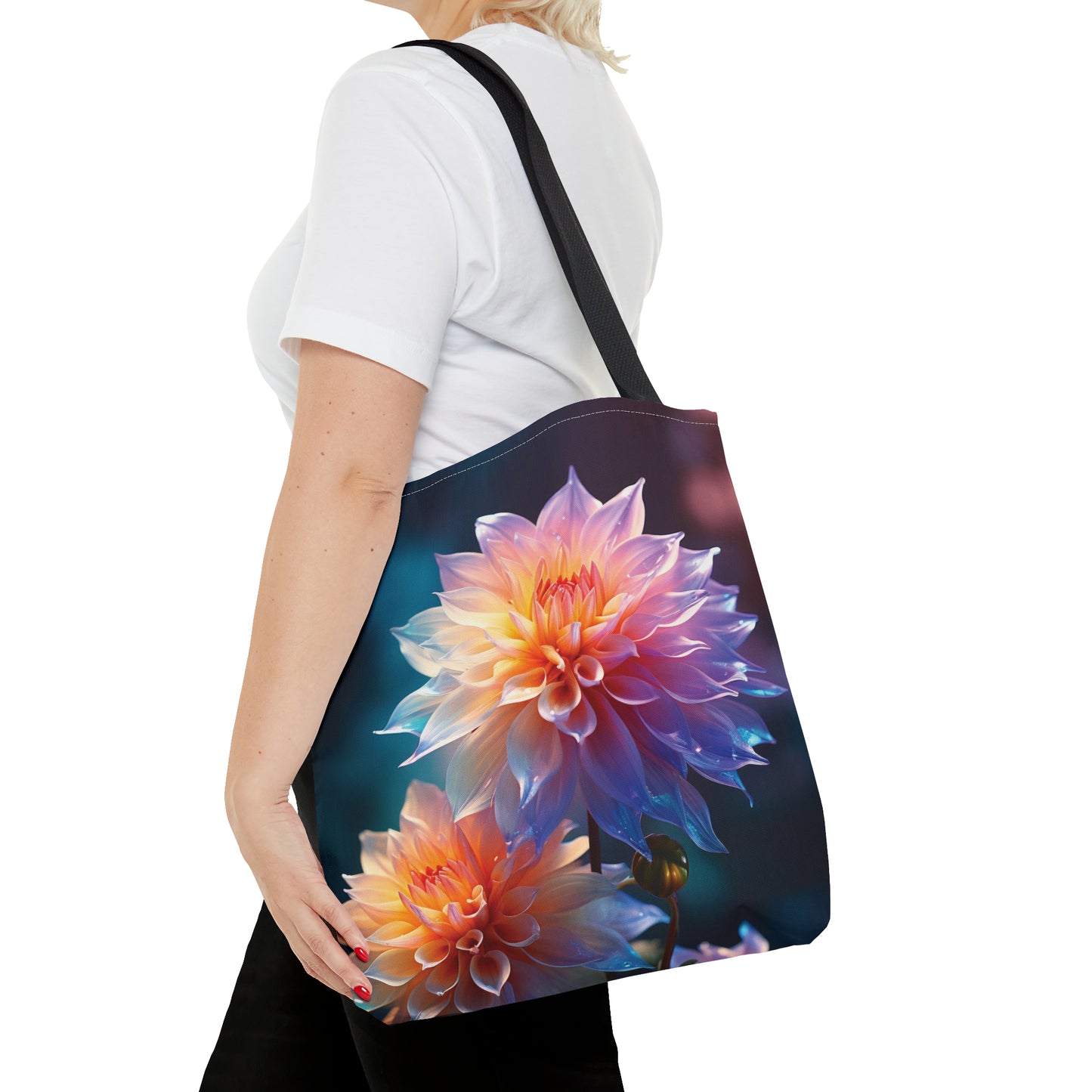 Canvas Bag with Floral Prints