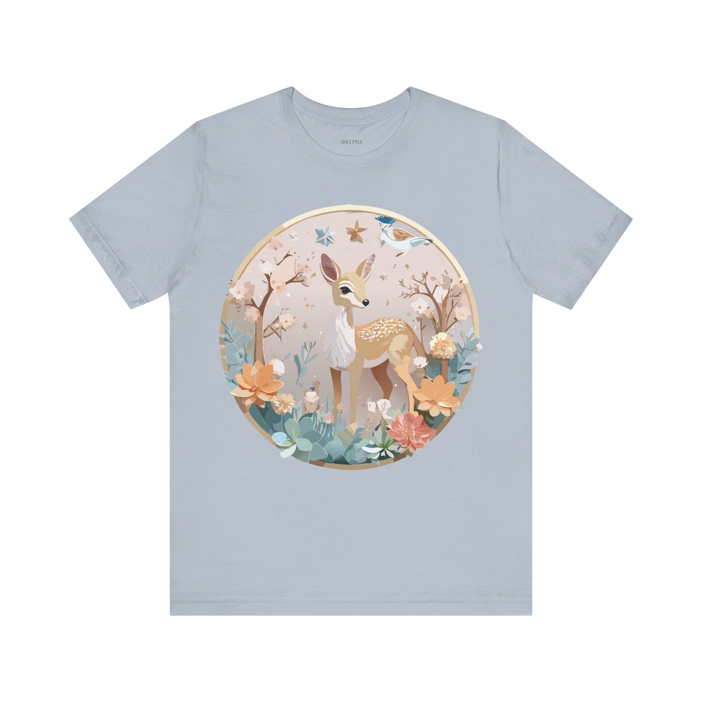 Medallion Graphic Unisex 100 Cotton Vintage Animal Medal Artwork Tee 9