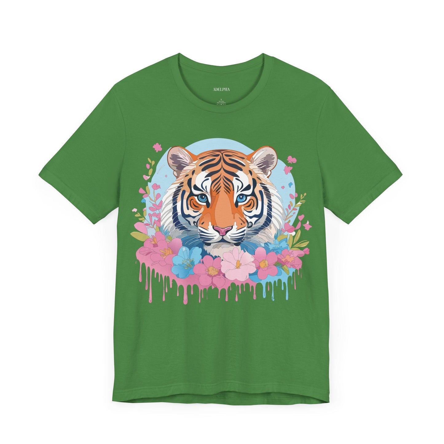 Tiger Graphic Tee by Adelpha Unisex Vintage Inspired Artwork Short Sleeve Shirt Edition