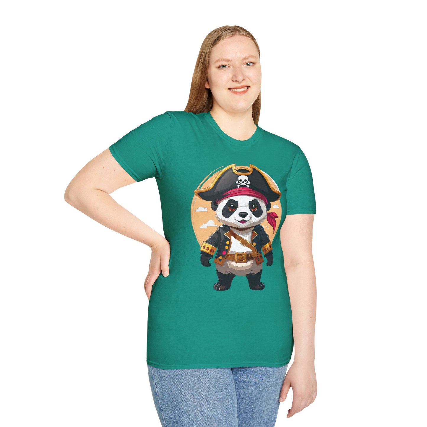 Panda Shirt Unisex T Shirt With Panda Animal Tee Animals Gildan Softstyle 64000 Cotton