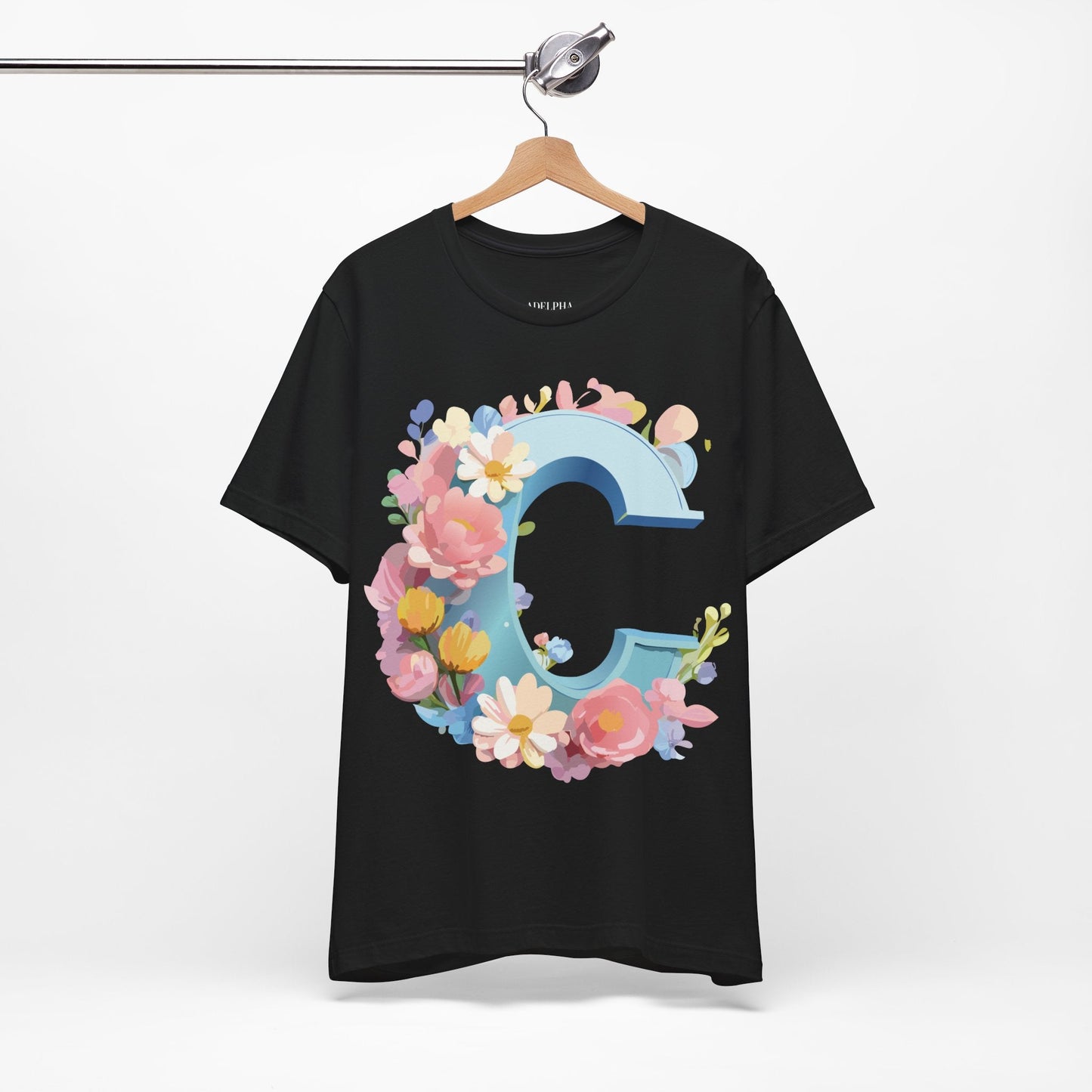 Letter C Graphic Tee Unisex Jersey Short Sleeve Premium Adelpha Artwork Vintage Inspired Casual Wear
