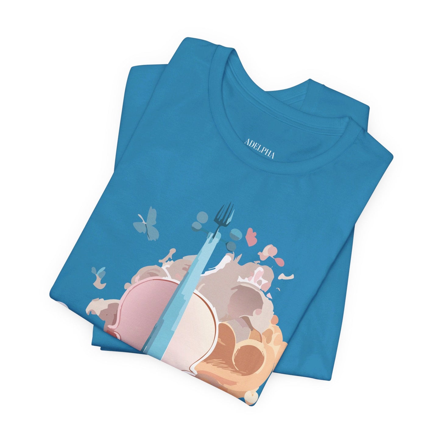 Music Graphic Unisex 100 Cotton Vintage Art with Musical Elements Tee 11