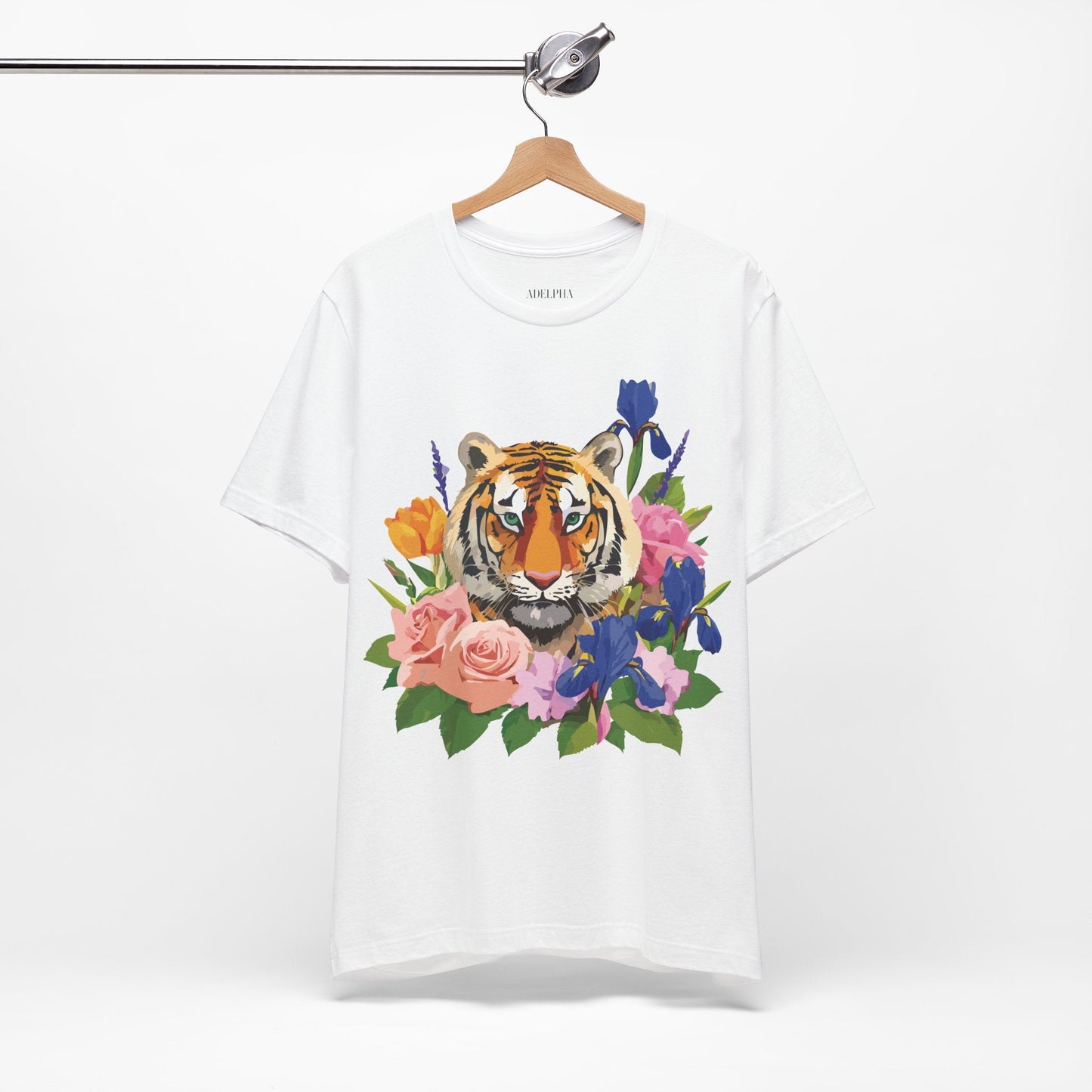 Tiger Graphic T Shirt Unisex Jersey Short Sleeve Art Design Tee Adelpha Vintage Inspired