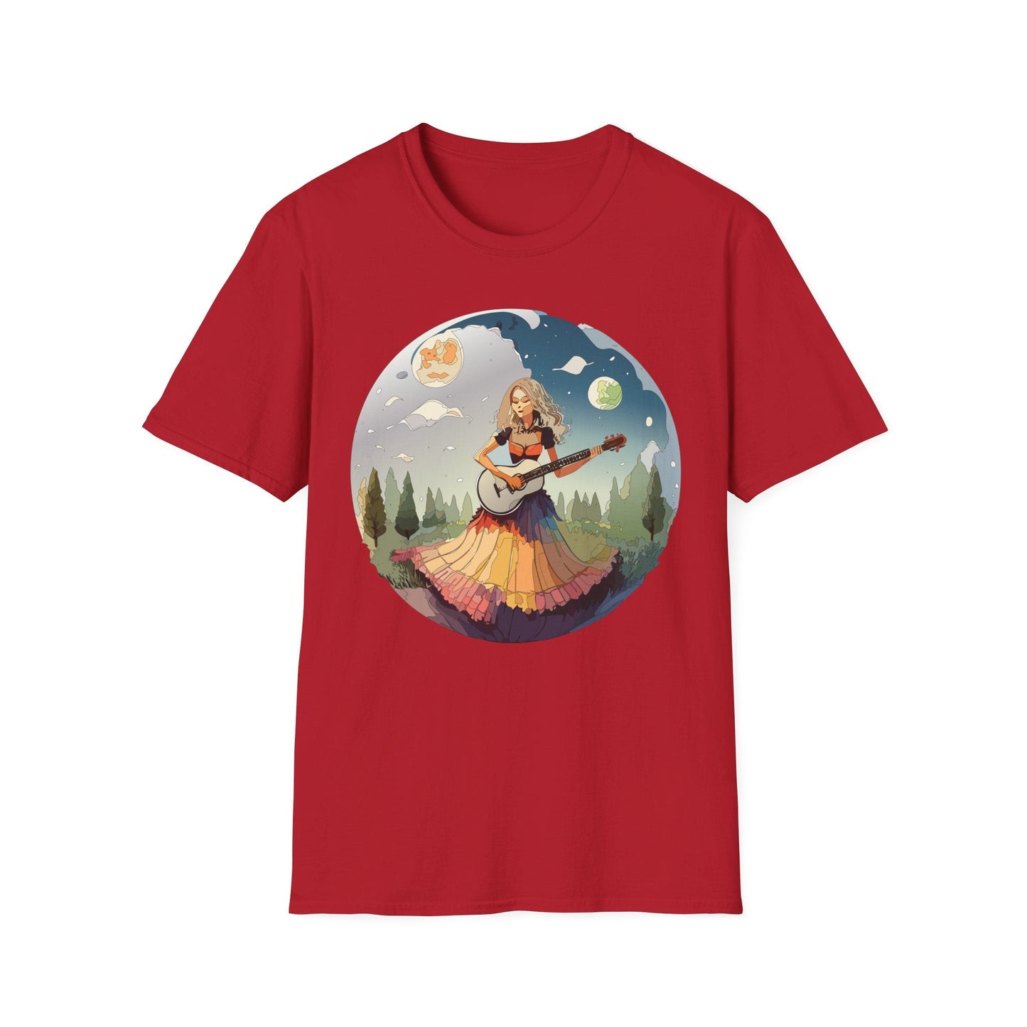 Womens Graphic T Shirts Art Design Tee Softstyle 64000 Ring Spun Cotton Comfort Everyday