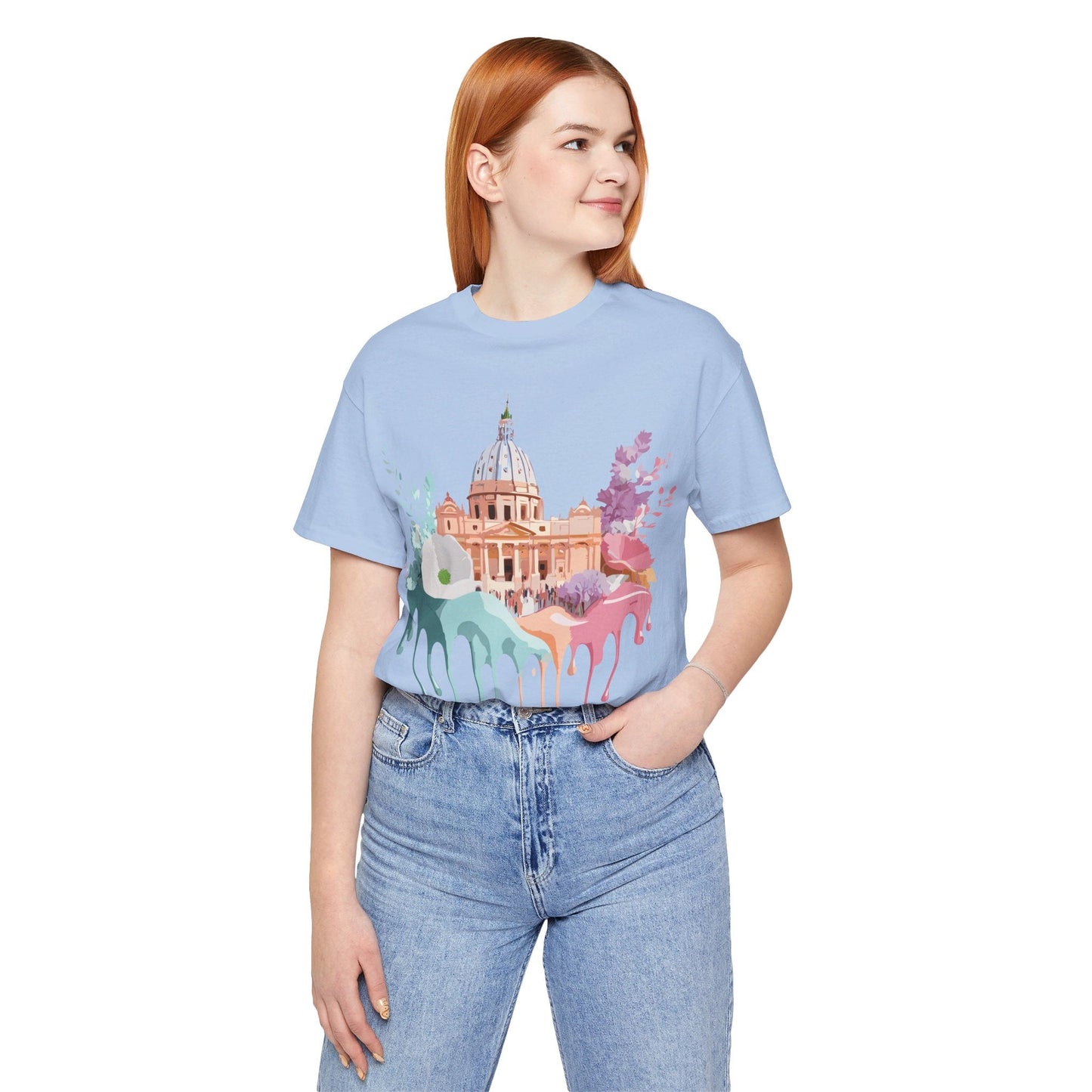 Adelpha Vintage Rome Tourist Shirt Graphic Tee Unisex Short Sleeve Art Design Artwork