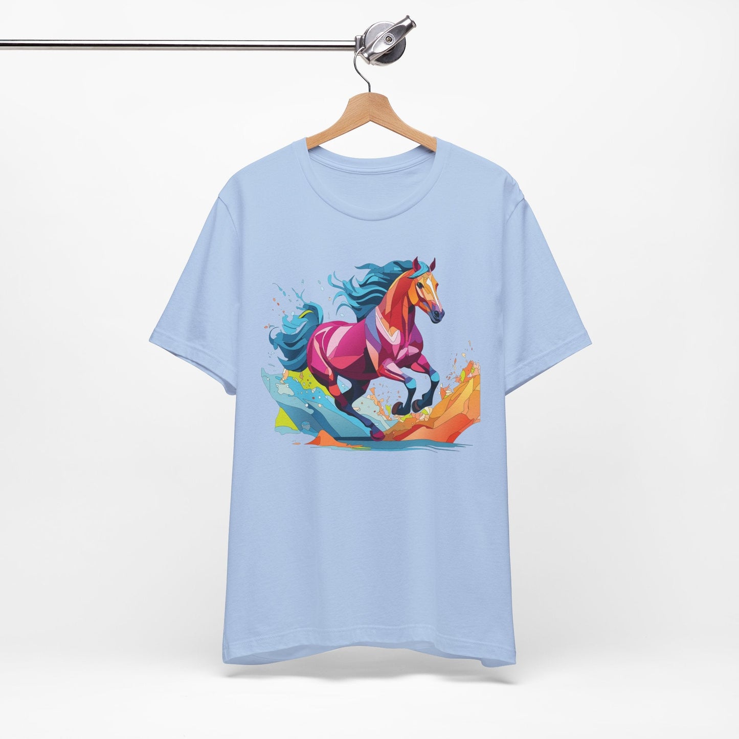 Unisex Animal Tee Shirt With Wild Animals Art Design Short Sleeve Casual Wear Everyday