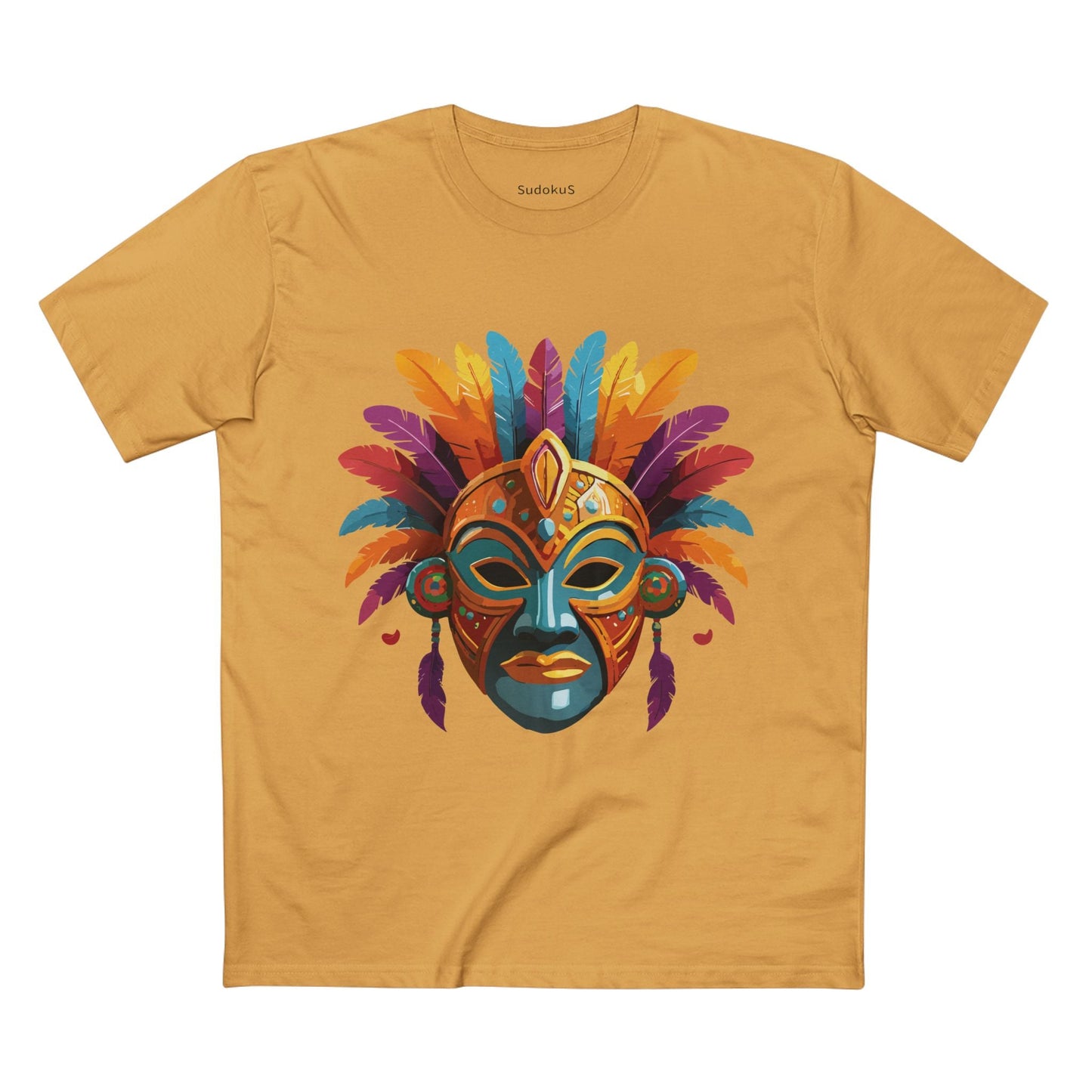 Mask Graphic Unisex 100 Cotton Staple Tee 7