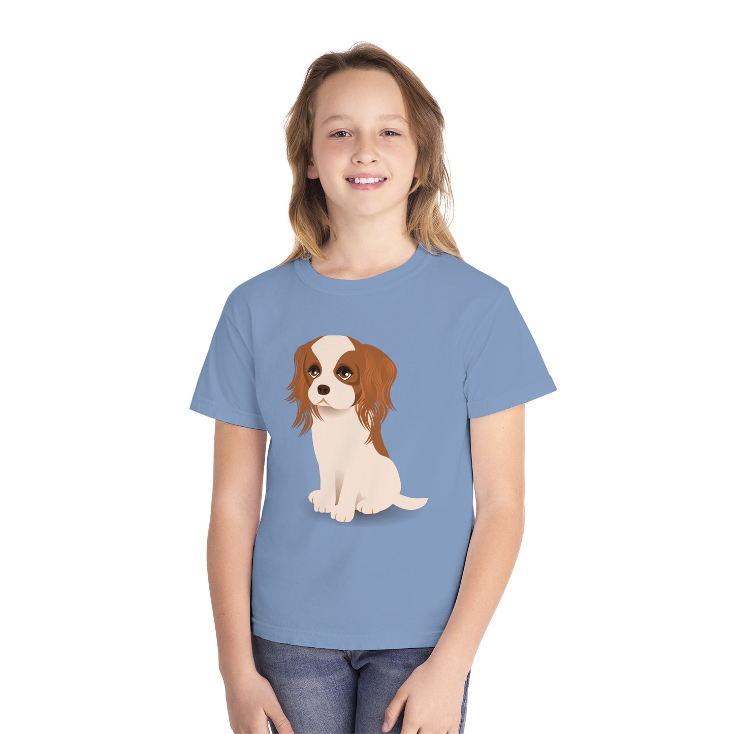 Youth Tee Shirt with Little Dog