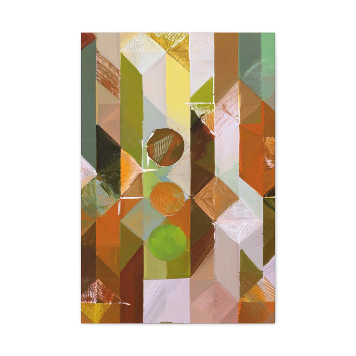 Abstract Geometric Painting Print Canvas 20x24,20x30,24x30 24x32,24x36,30x40 32x48,36x48,40x60 Pine-Wood Inner Frame ABS-56