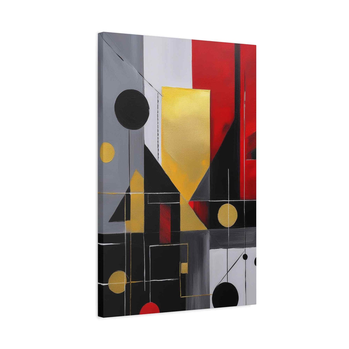 Red Abstract Painting Print Canvas 20x24,20x30,24x30, 24x32,24x36,30x40, 32x48,36x48,40x60 Pine-Wood Inner Frame ABS-22