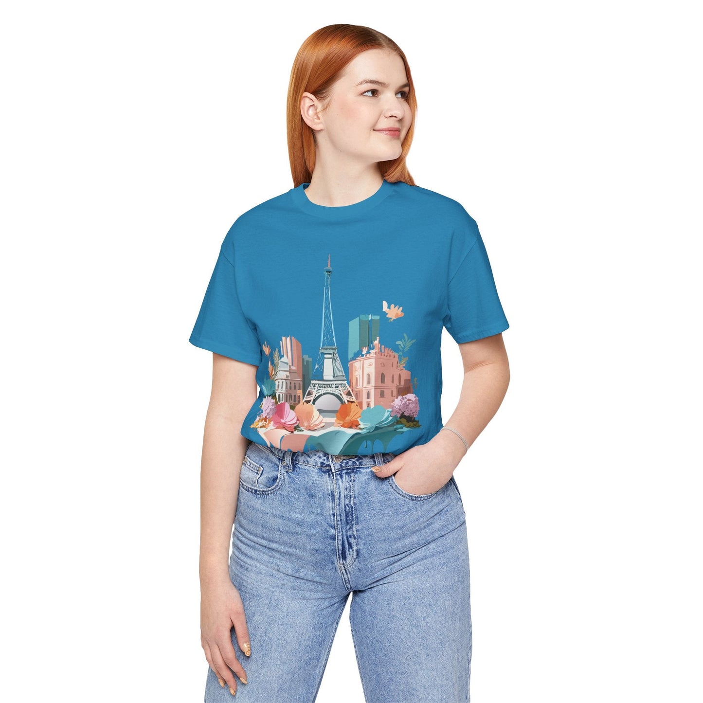 Paris Tourist Shirt Unisex Graphic Tee With Vintage Inspired Artwork By Adelpha Collection