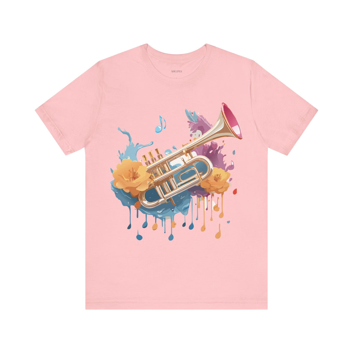 Music Graphic Unisex Cotton Bella+Canvas Tee with Art Design m153
