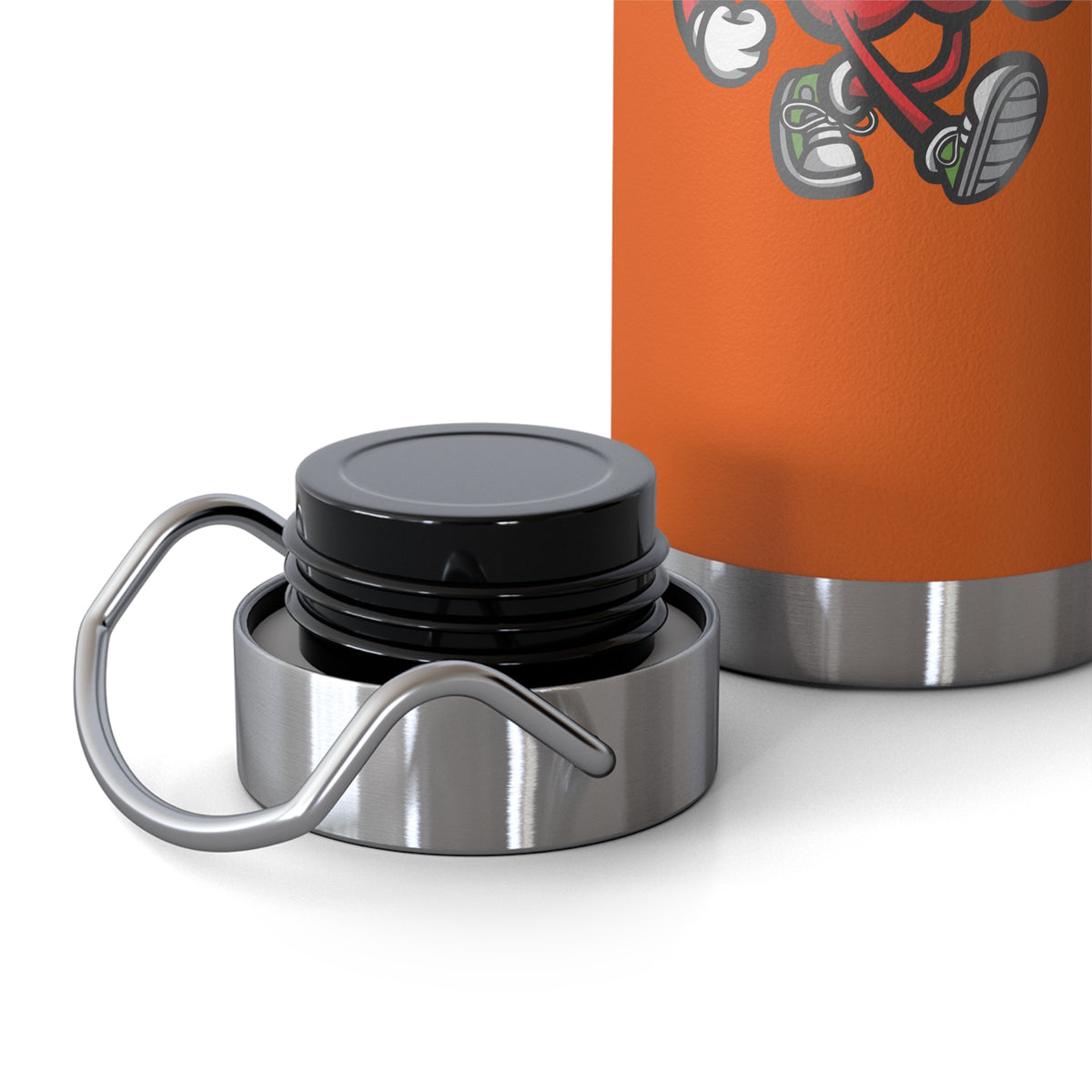22oz Copper Insulated Water Bottle with Cartoon Design - CV81