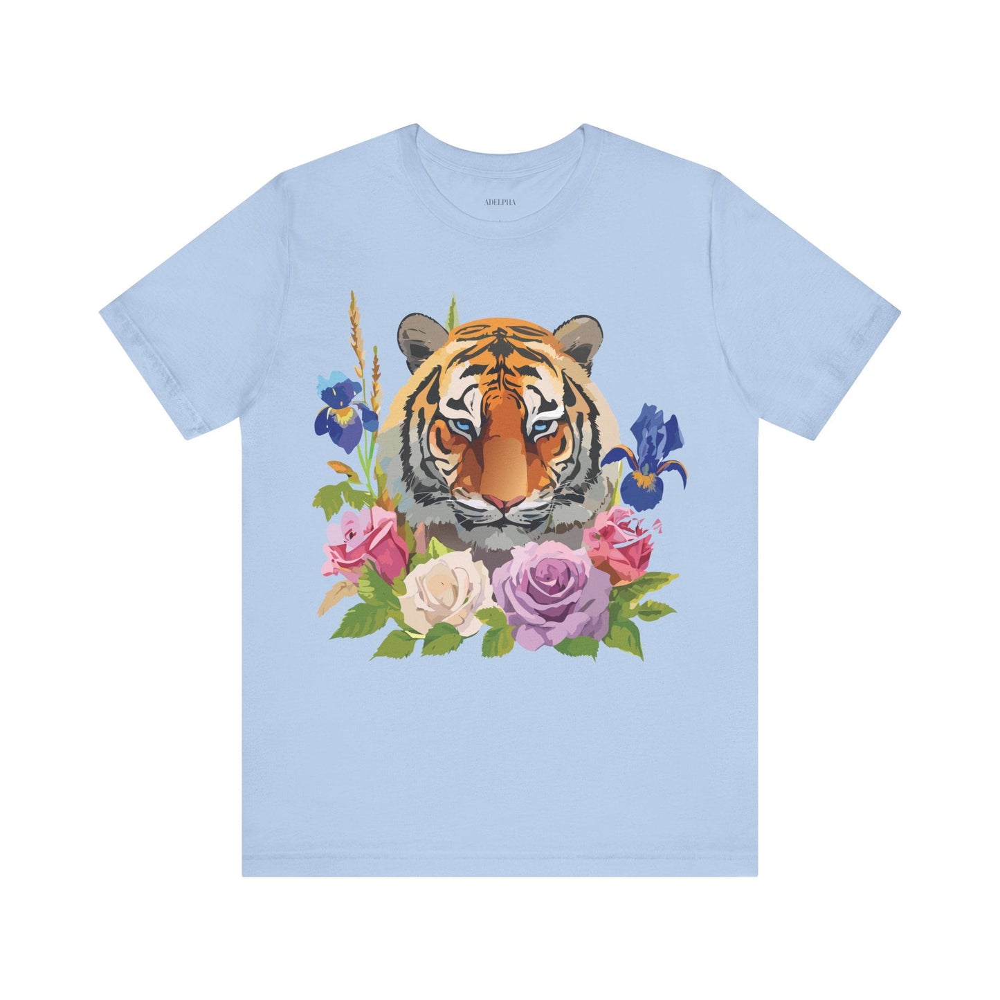 Tiger Graphic Tee Unisex Short Sleeve Tee With Vintage Inspired Artwork By Adelpha