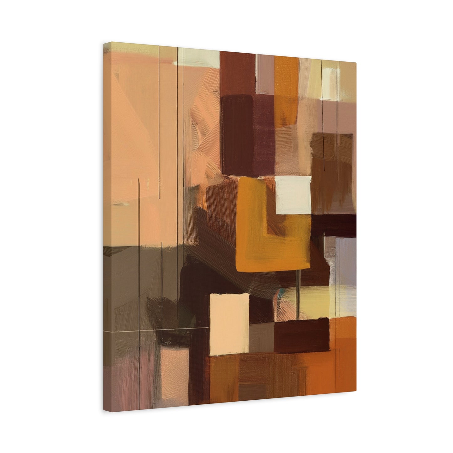 Abstract Geometric Painting Print Canvas 20x24,20x30,24x30 24x32,24x36,30x40 32x48,36x48,40x60 Pine-Wood Inner Frame ABS-49