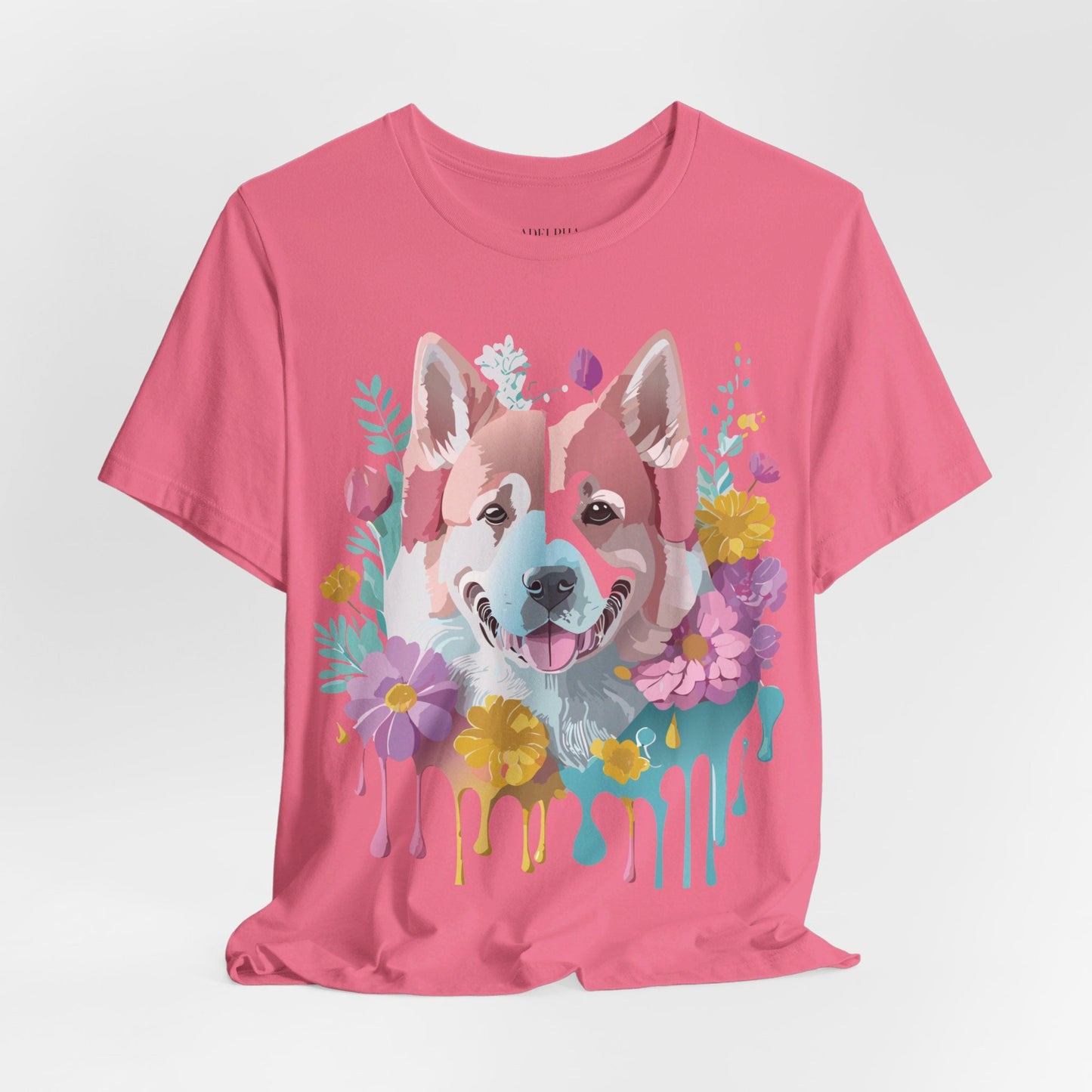 Unisex Graphic Dog Shirt Vintage Inspired Tee With Adelpha Artwork Short Sleeve Tee
