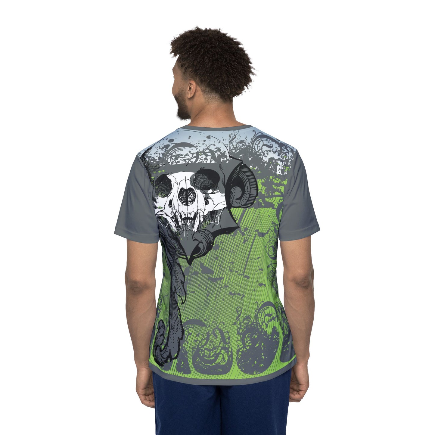 Be14 Fun Graphic T-Shirt, Art Design Poly Shirt, All Over Print Graphic Tee, Funny Print T-Shirt, Funny Cartoon Tee