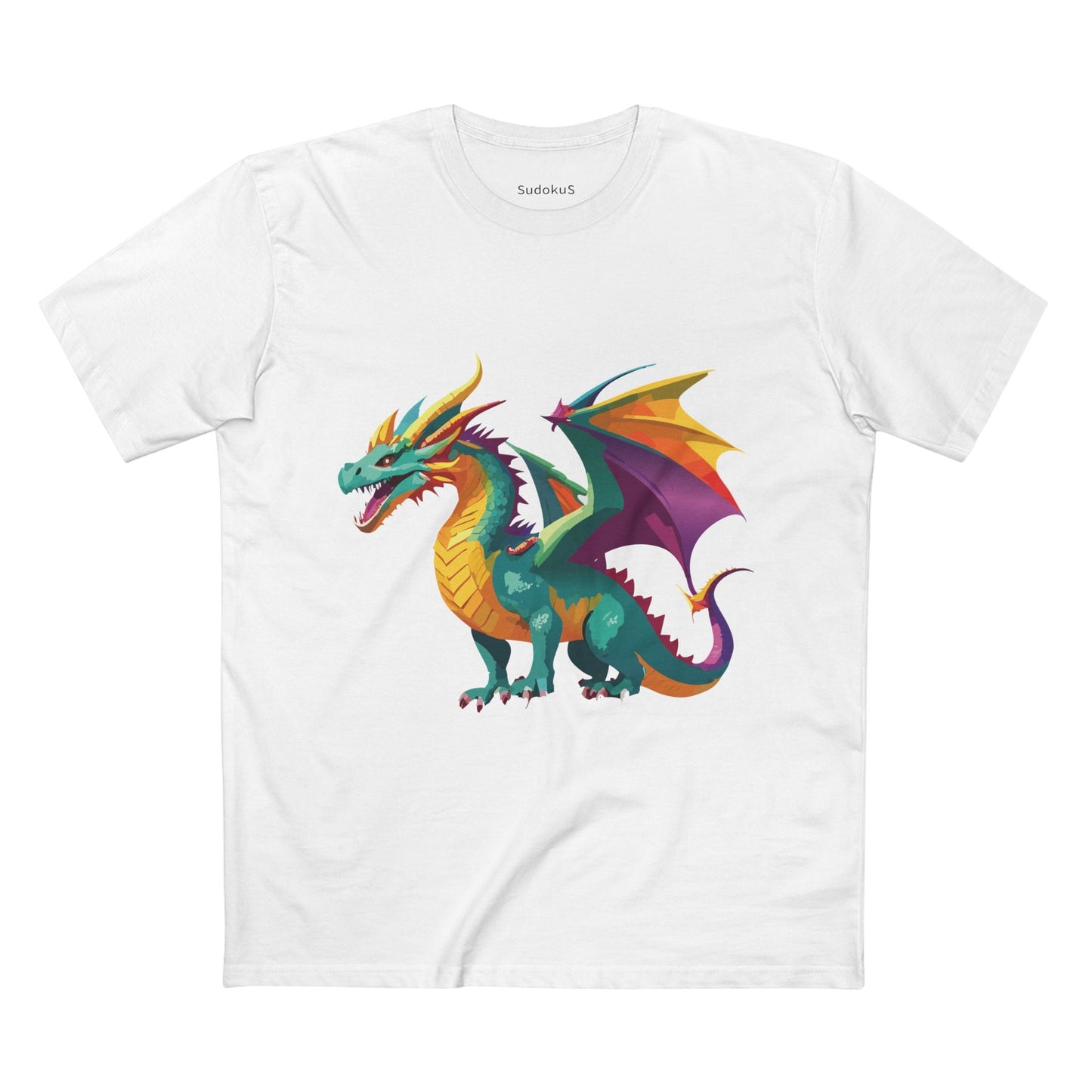 Dragon Graphic Unisex 100 Cotton Staple Tee 10