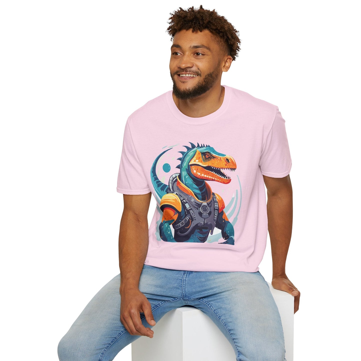 Alien Graphic Unisex Cotton Softstyle UFO Artwork Tee 10