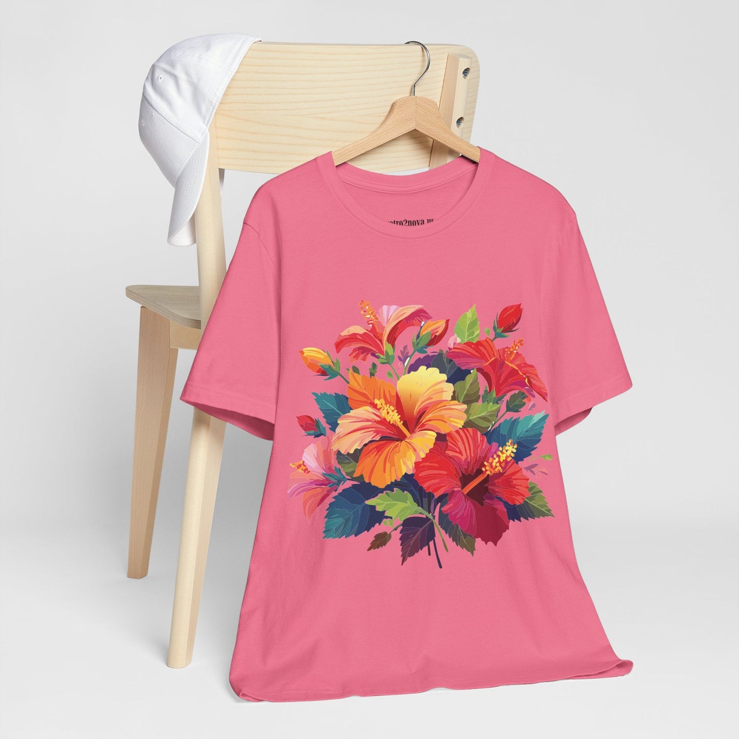 Vintage Floral Graphic Unisex Cotton Tee 34