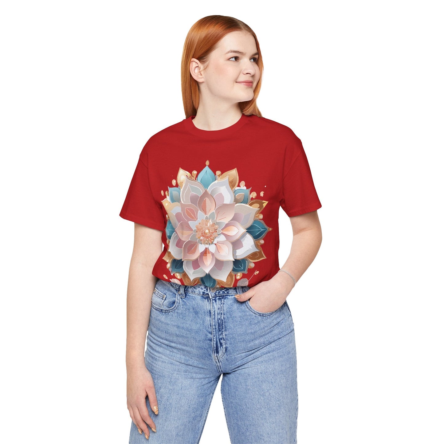 Adelpha Mandala Graphic Tee Unisex Jersey Short Sleeve Vintage Inspired Artwork Edition