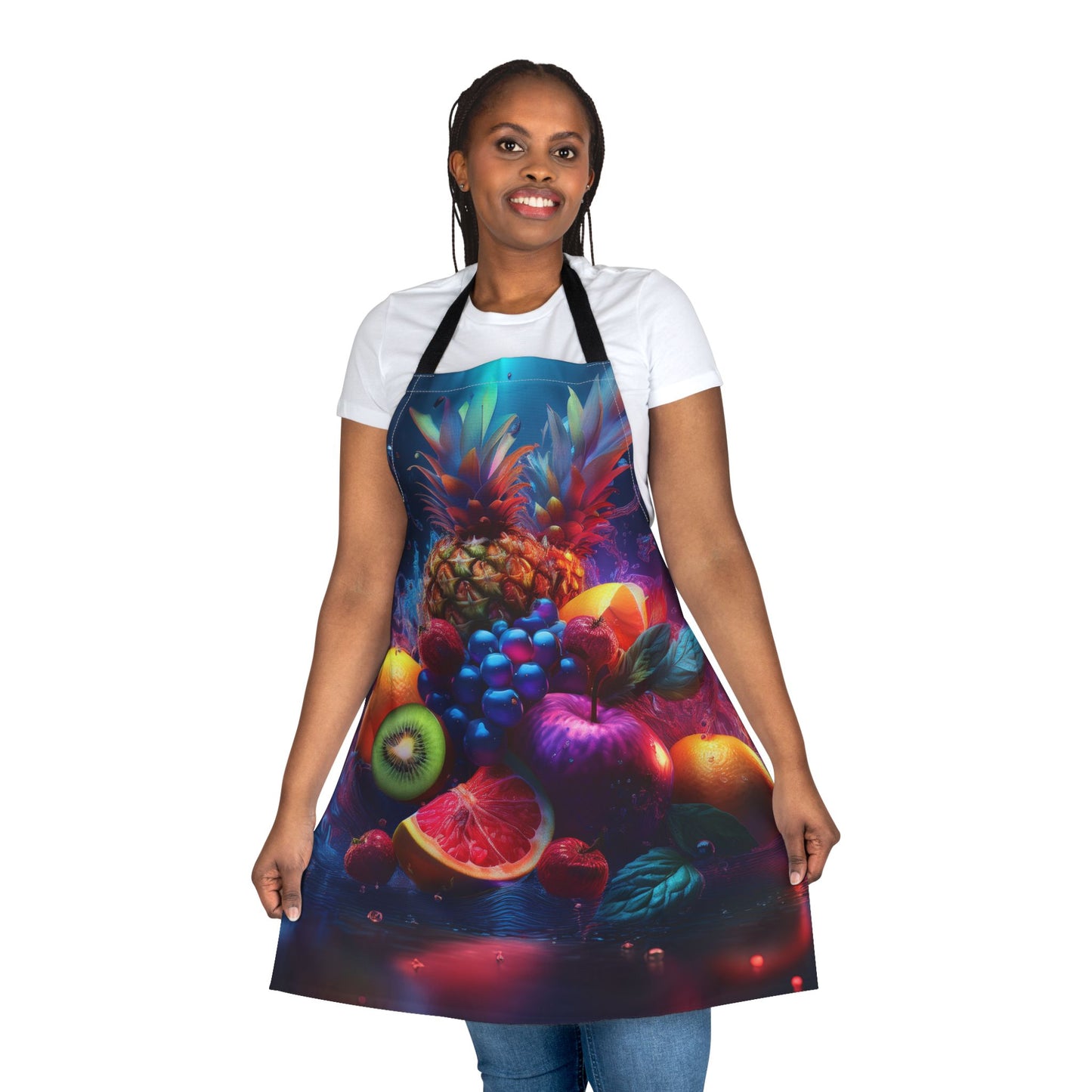 Fruits 100% Polyester Stain-resistant 31.5 x 25.6 | Art Print Canvas Apron 2