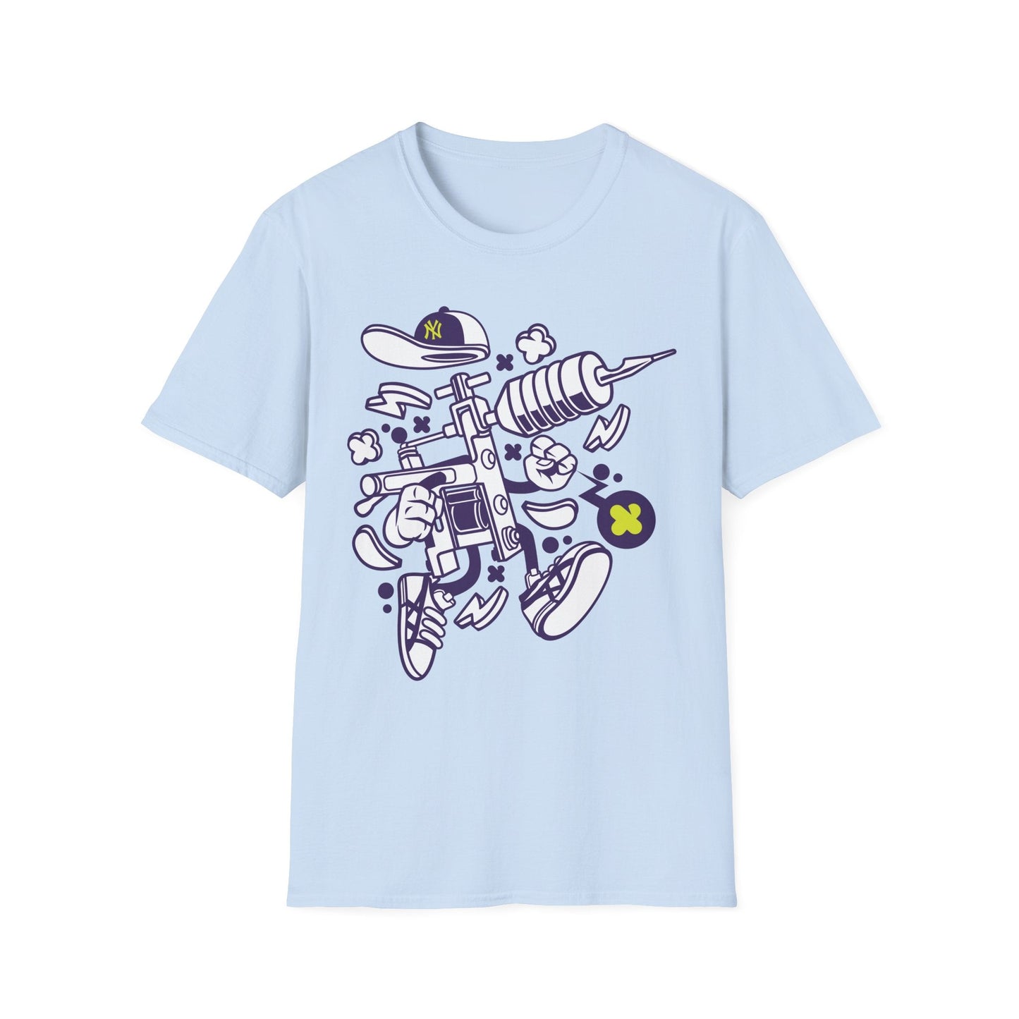 Cartoon Animation T Shirt Funny Tee Shirt Unisex Gildan Softstyle 64000 100 Percent Ring Spun Cotton