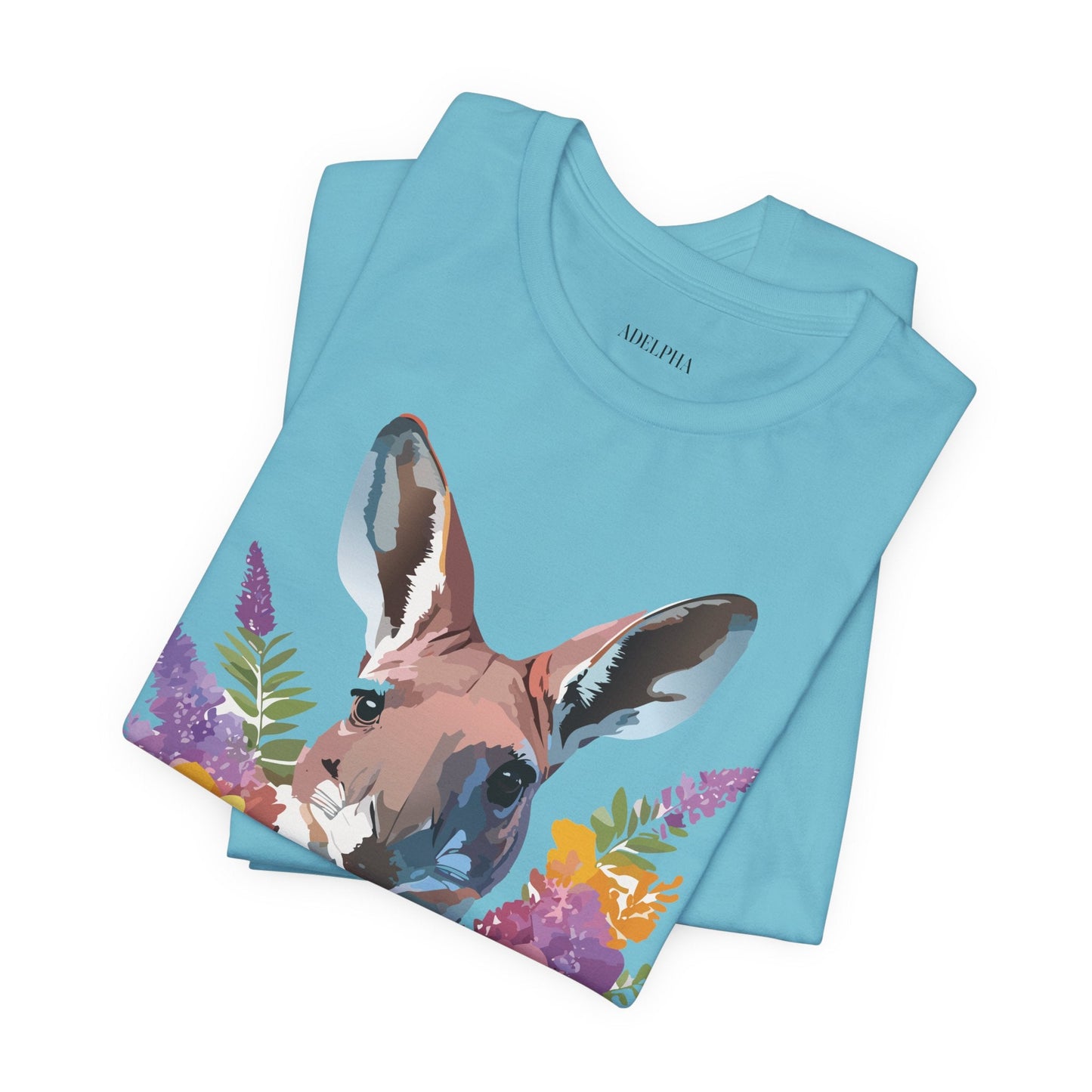 Kangaroo Graphic Unisex 100 Cotton Vintage Animal Artwork Tee 8