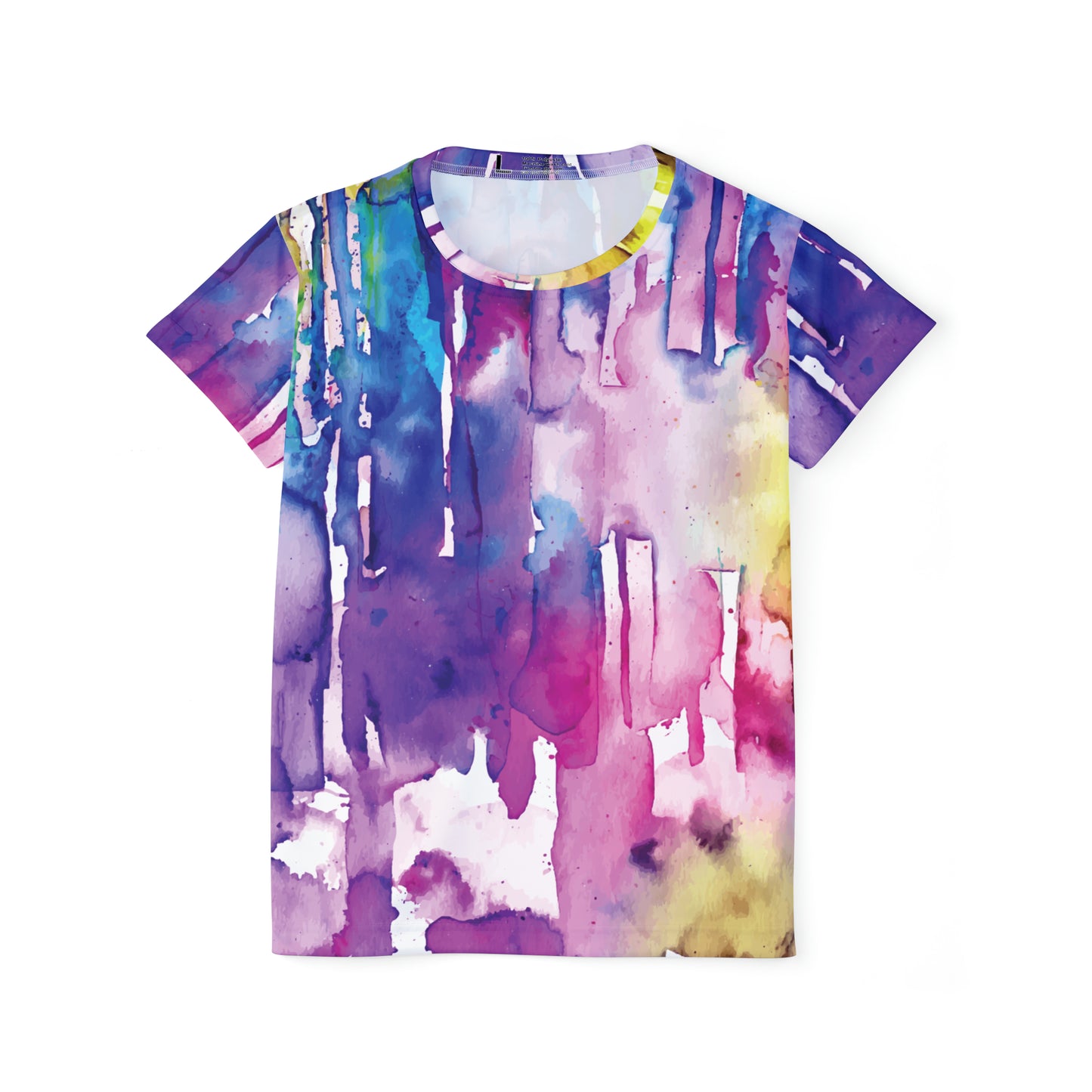 Poly Jersey Tee Shirt with abstract prints