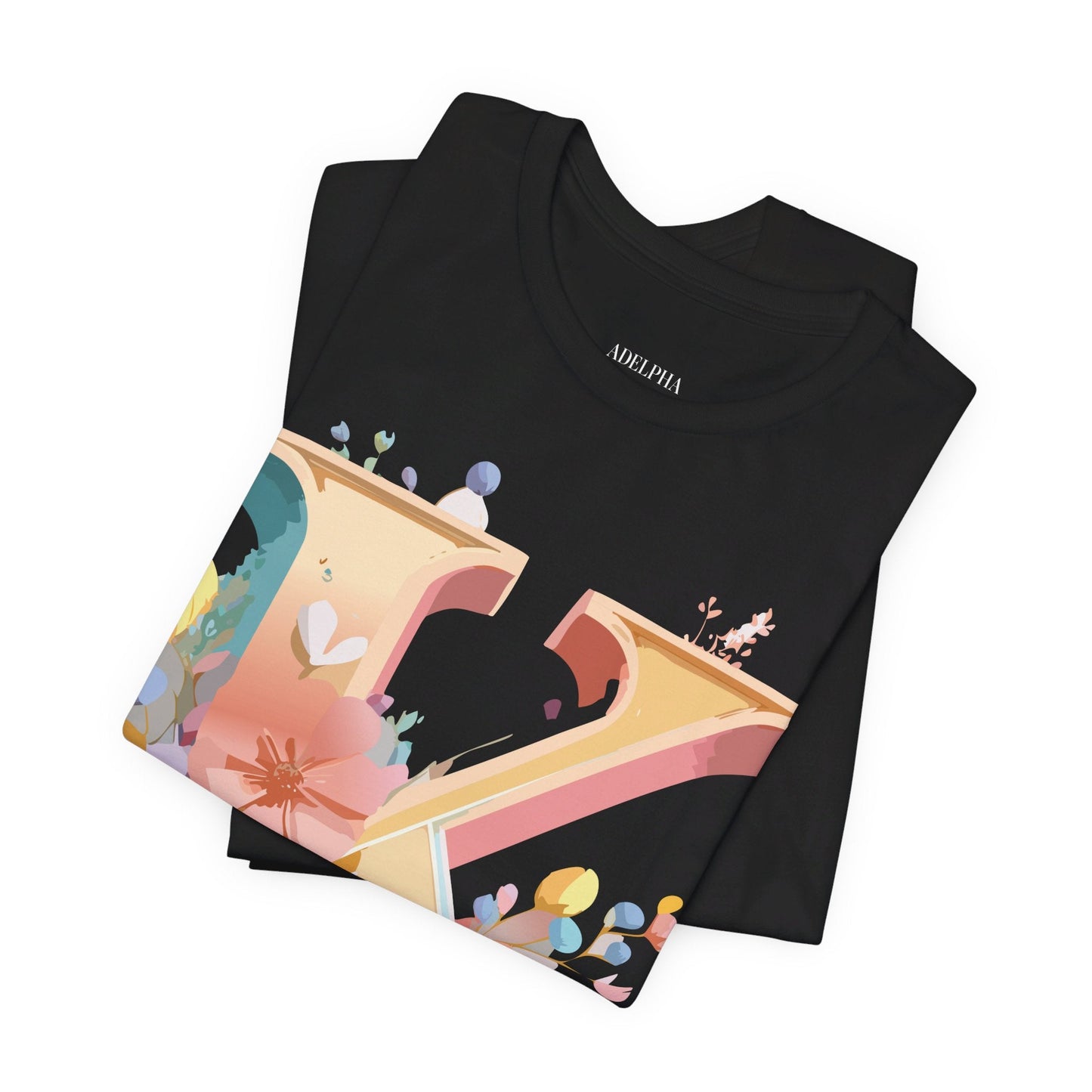 Unisex Letter K Graphic Tee By Adelpha Vintage Inspired Artwork Short Sleeve Shirt