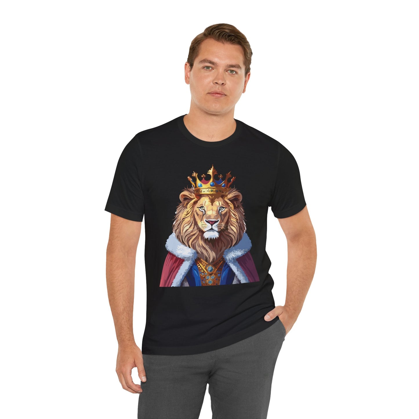Unisex Animal Tee Shirt With Wild Animal Art Design Softstyle Comfort Tee Gildan 64000
