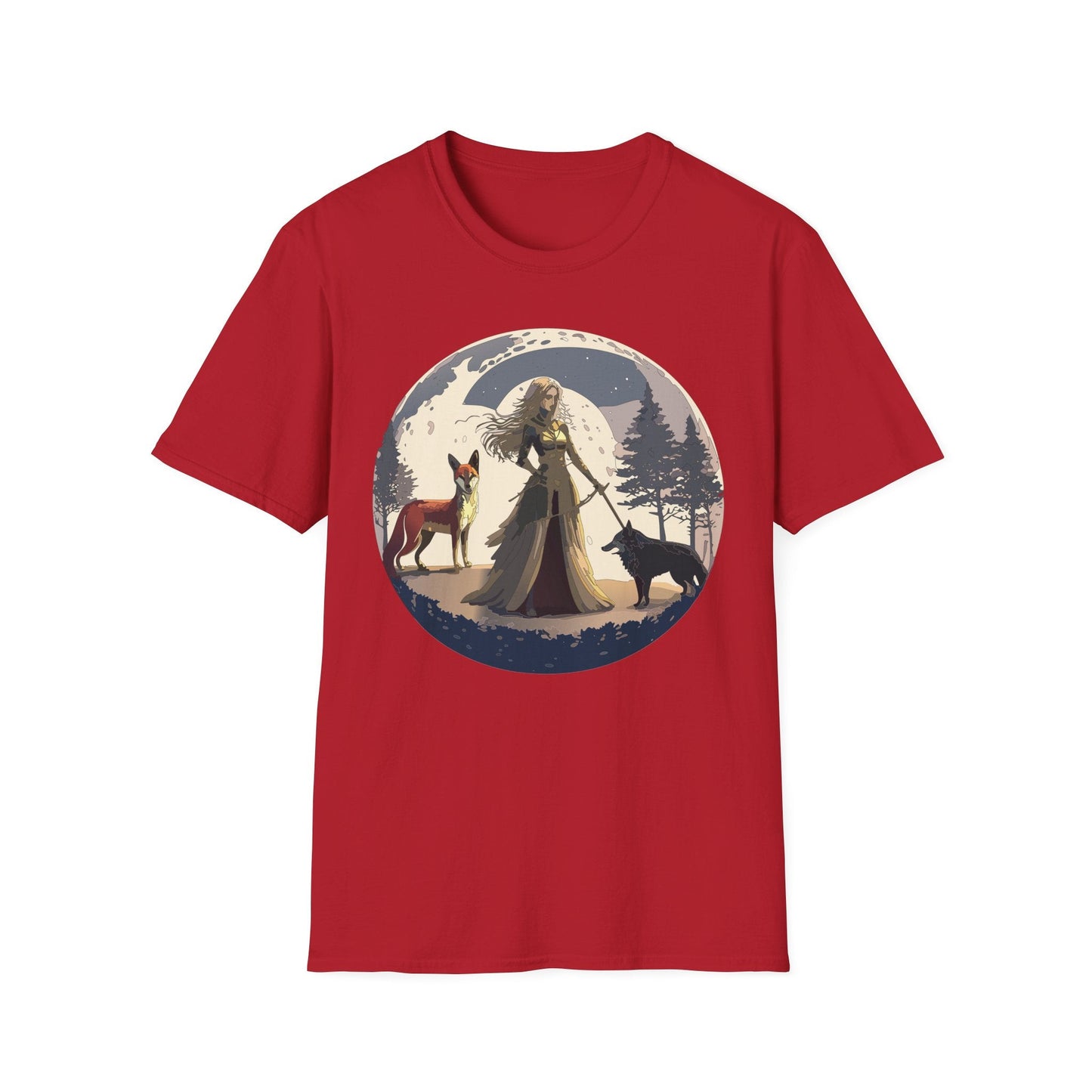 Womens Graphic T Shirt Art Design Tee Softstyle 64000 Gildan Unisex Short Sleeve
