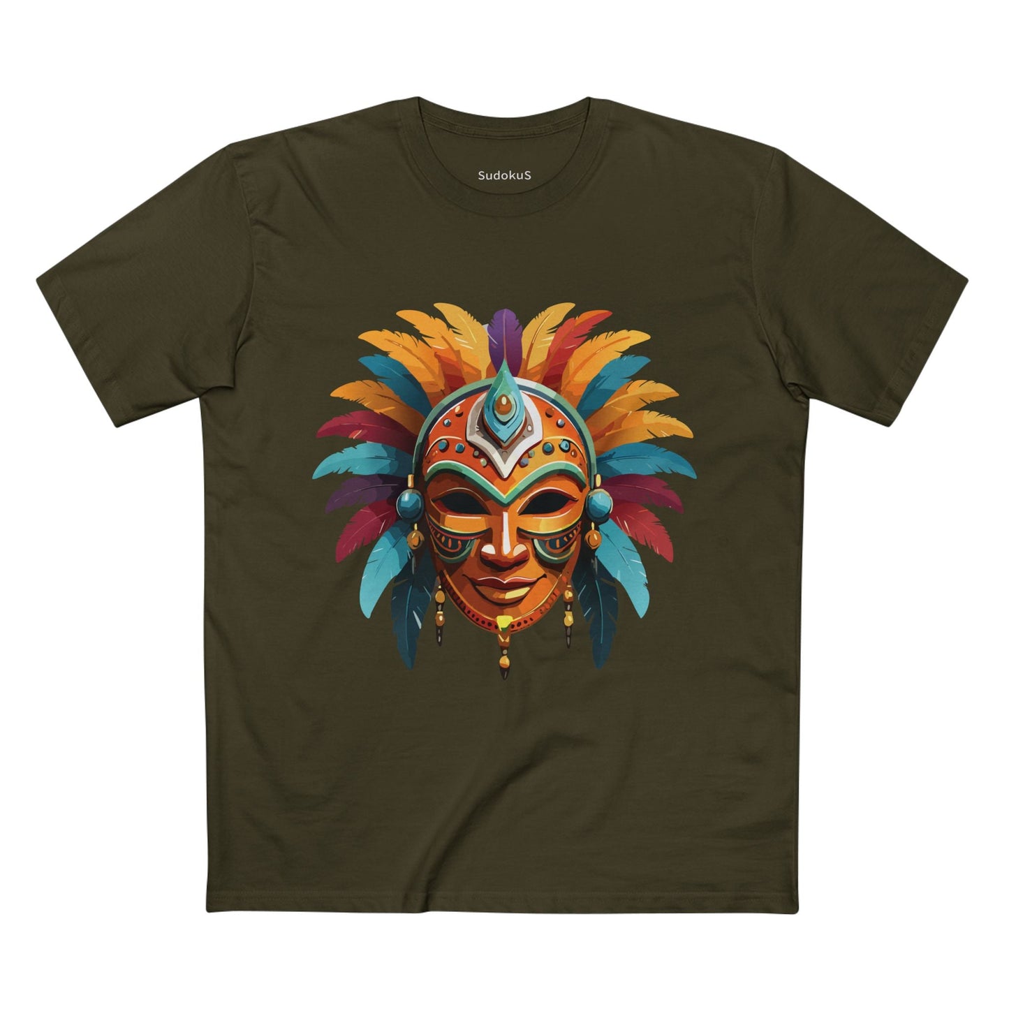 Mask Graphic Unisex 100 Cotton Staple Tee 4