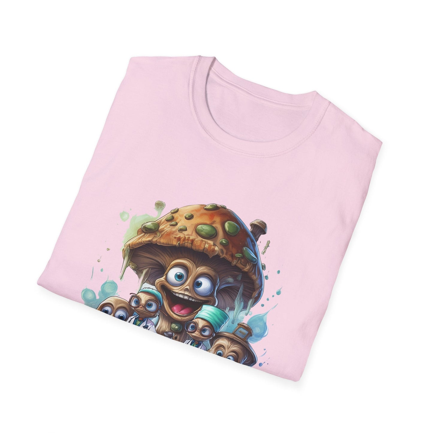Mashroom Tee Shirt Unisex Funny Mushroom Design Softstyle 64000 Cotton Graphic Tee