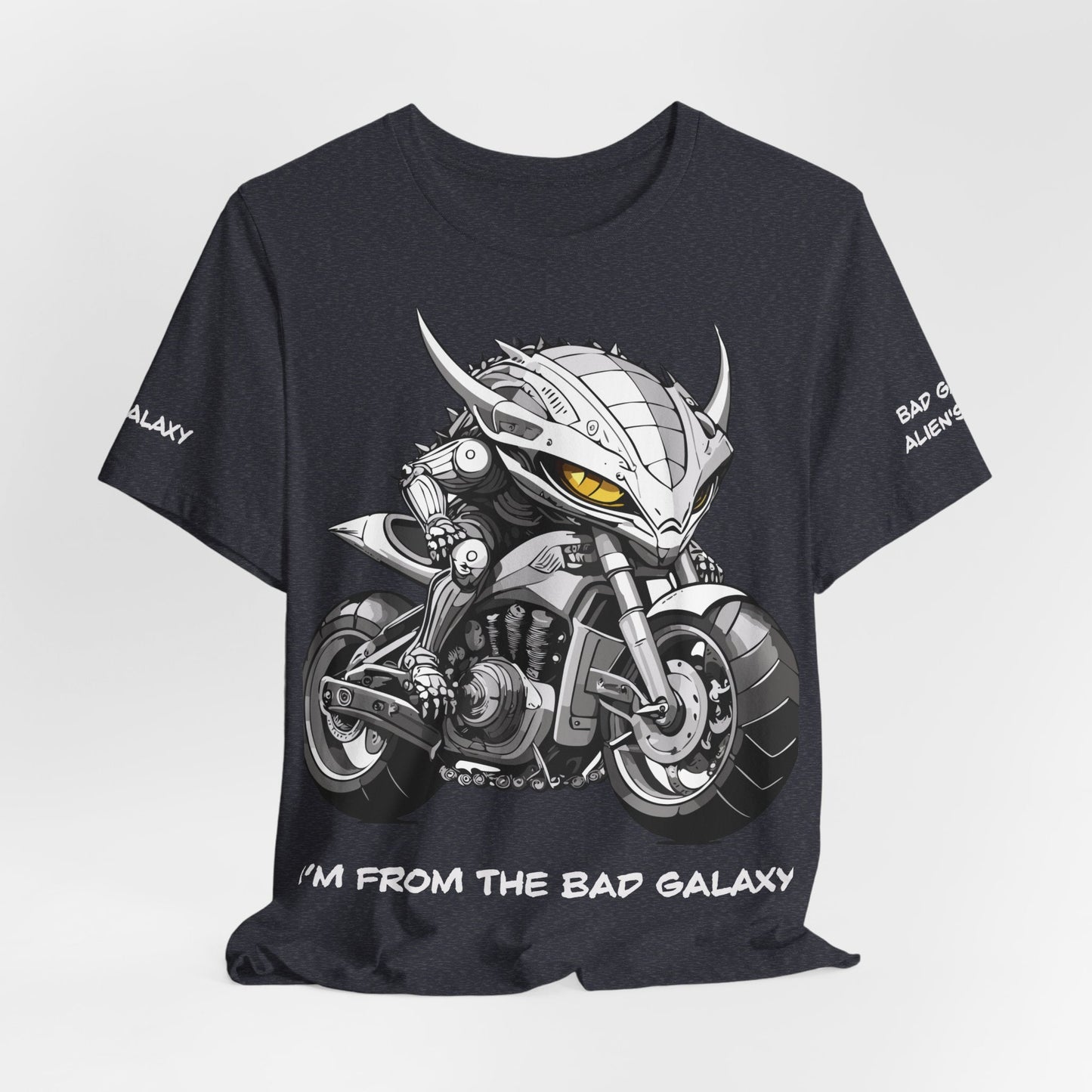 Alien Tee Shirt From Bad Galaxy 100 Percent Cotton Eco Friendly Inks Made In USA