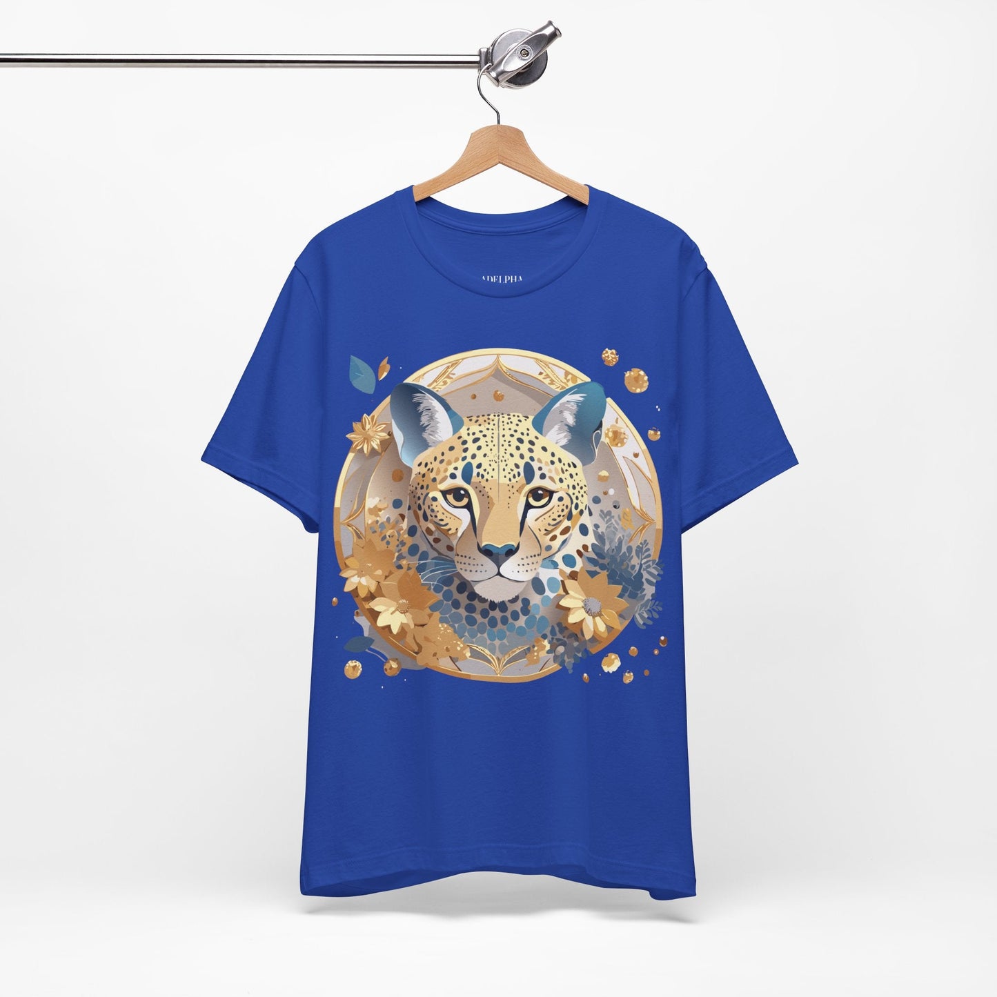 Adelpha Medallion Graphic Tee Unisex Short Sleeve Vintage Inspired Art Design Premium Cotton Jersey