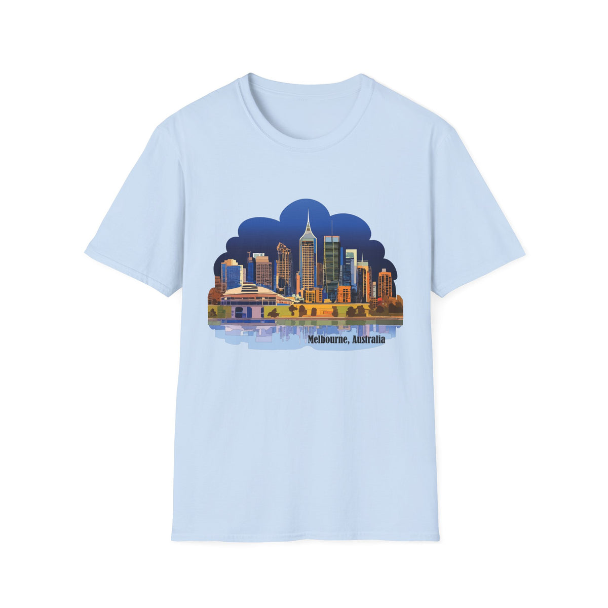 Melbourne Skyline T-Shirt | Cityscape Illustration