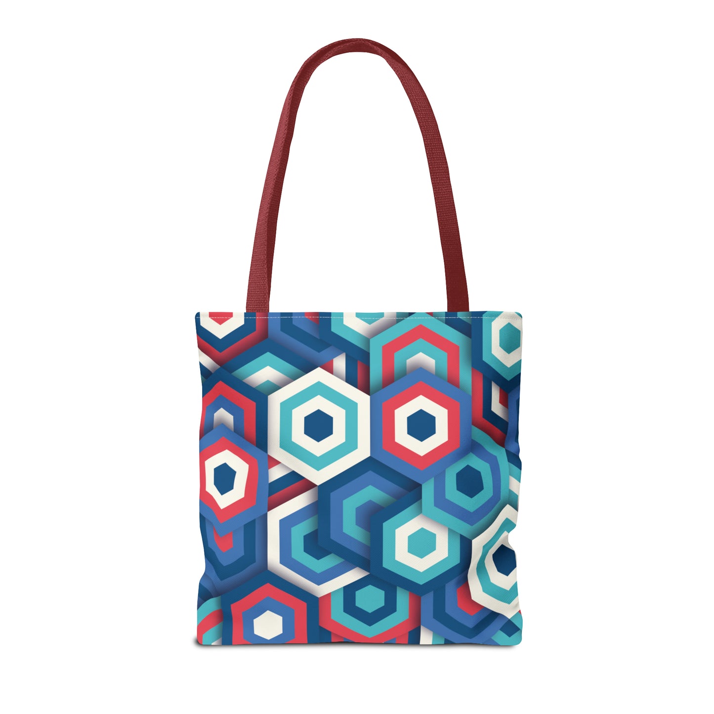 Bolsa de lona con estampados abstractos 