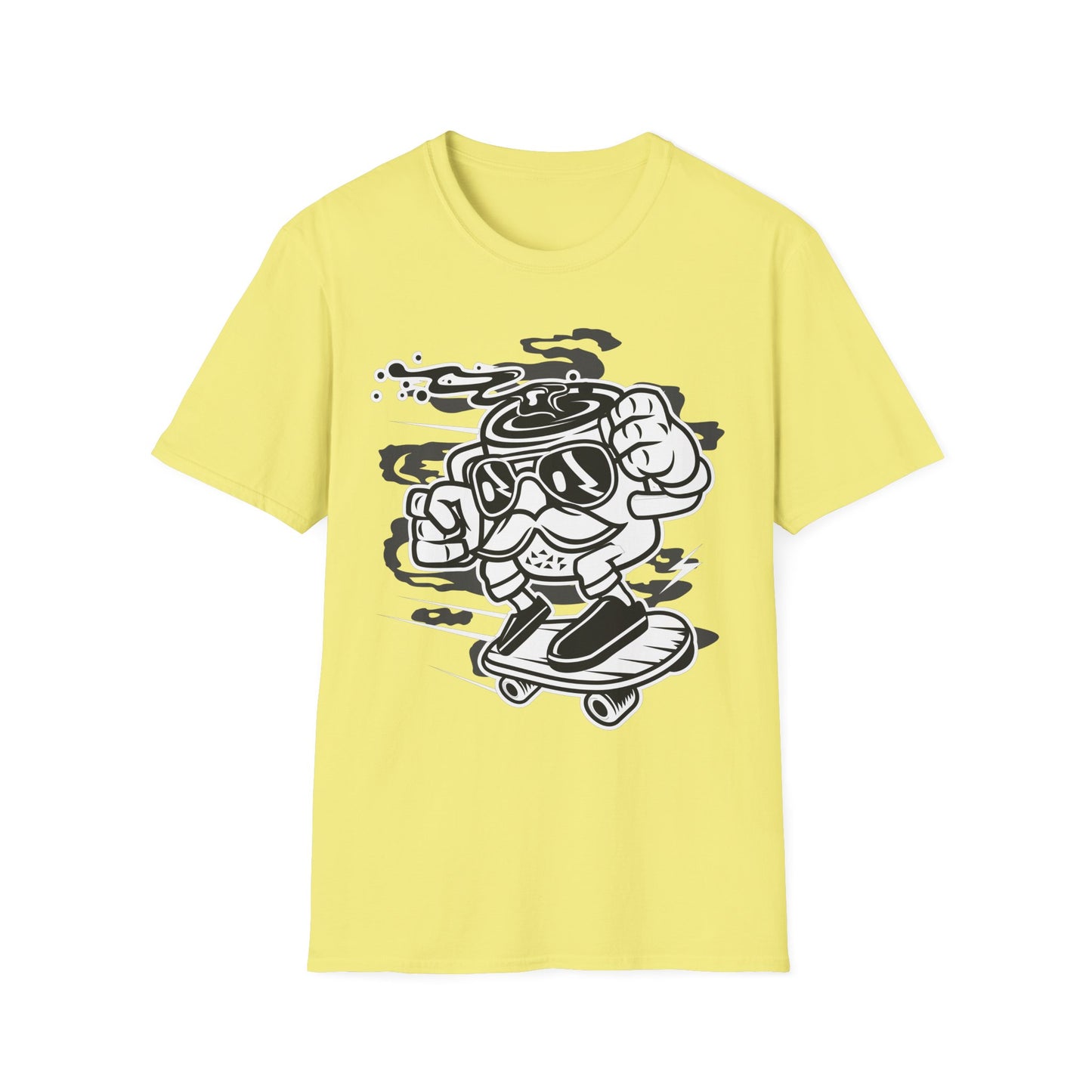 Unisex Cotton T-Shirt with Cartoon Graphic Design