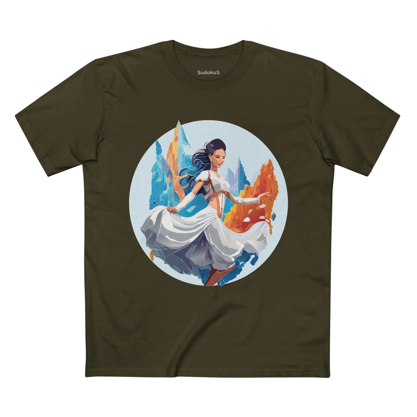 Dancer Graphic Unisex 100 Cotton Staple Tee 14
