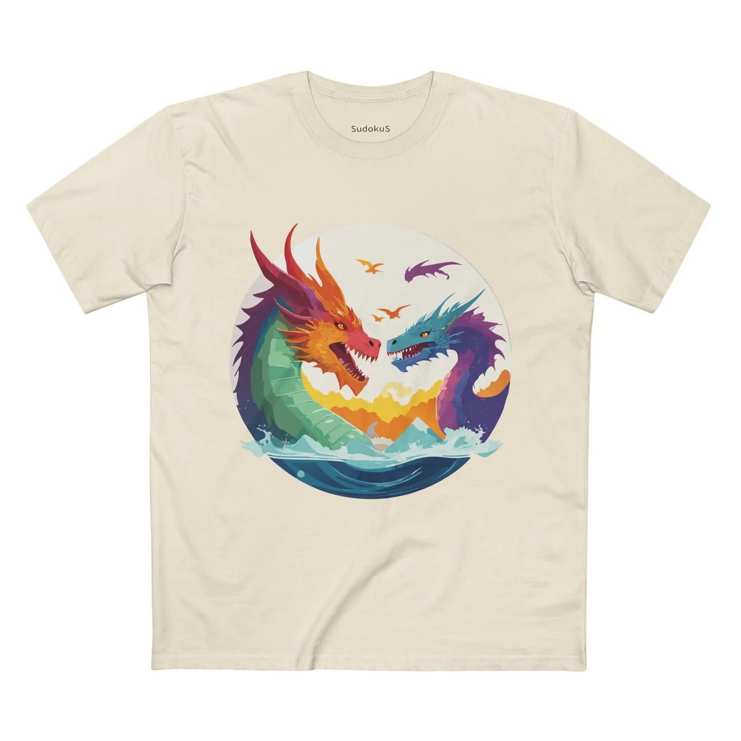 Dragon Graphic Unisex 100 Cotton Staple Tee 20