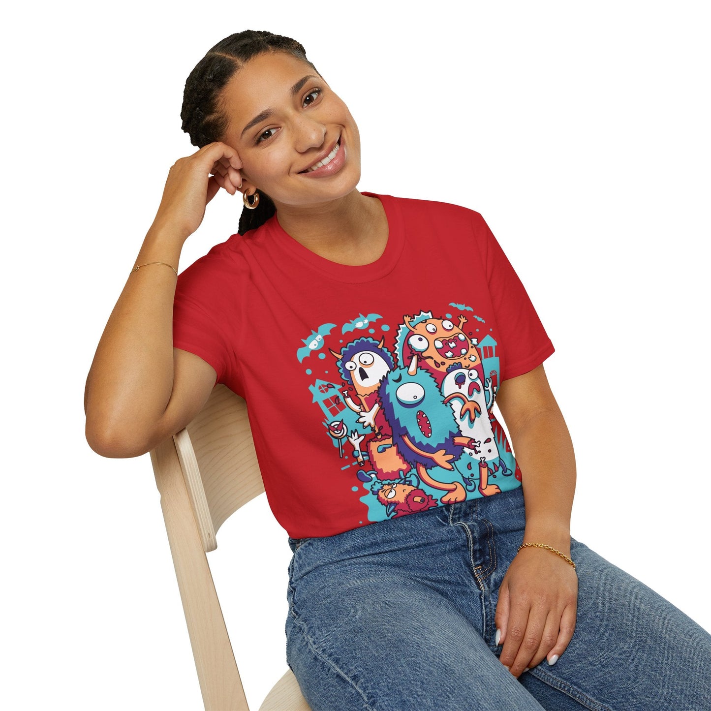 Cartoon T Shirt Animation Tee Funny Graphic Unisex Softstyle 100 Percent Ring Spun Cotton Tee