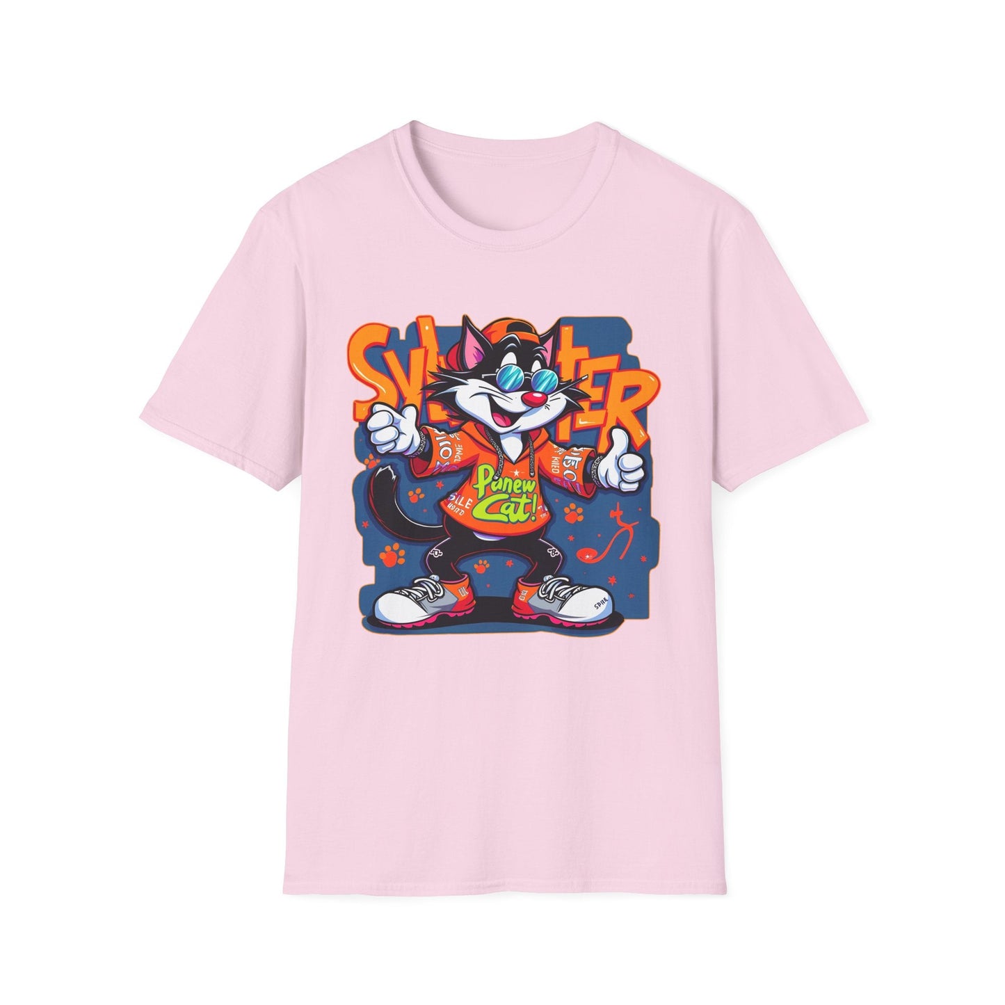 Funny Cartoon Animals Tee Shirt Unisex Gildan Softstyle 64000 Graphic Cartoon Tee