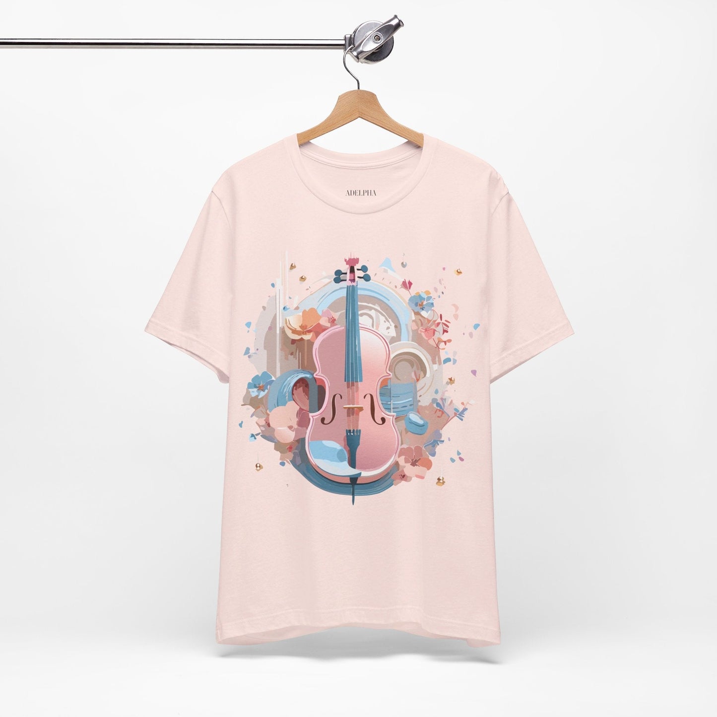 Music Graphic Tee Unisex Jersey Short Sleeve By Adelpha Vintage Inspired Artwork